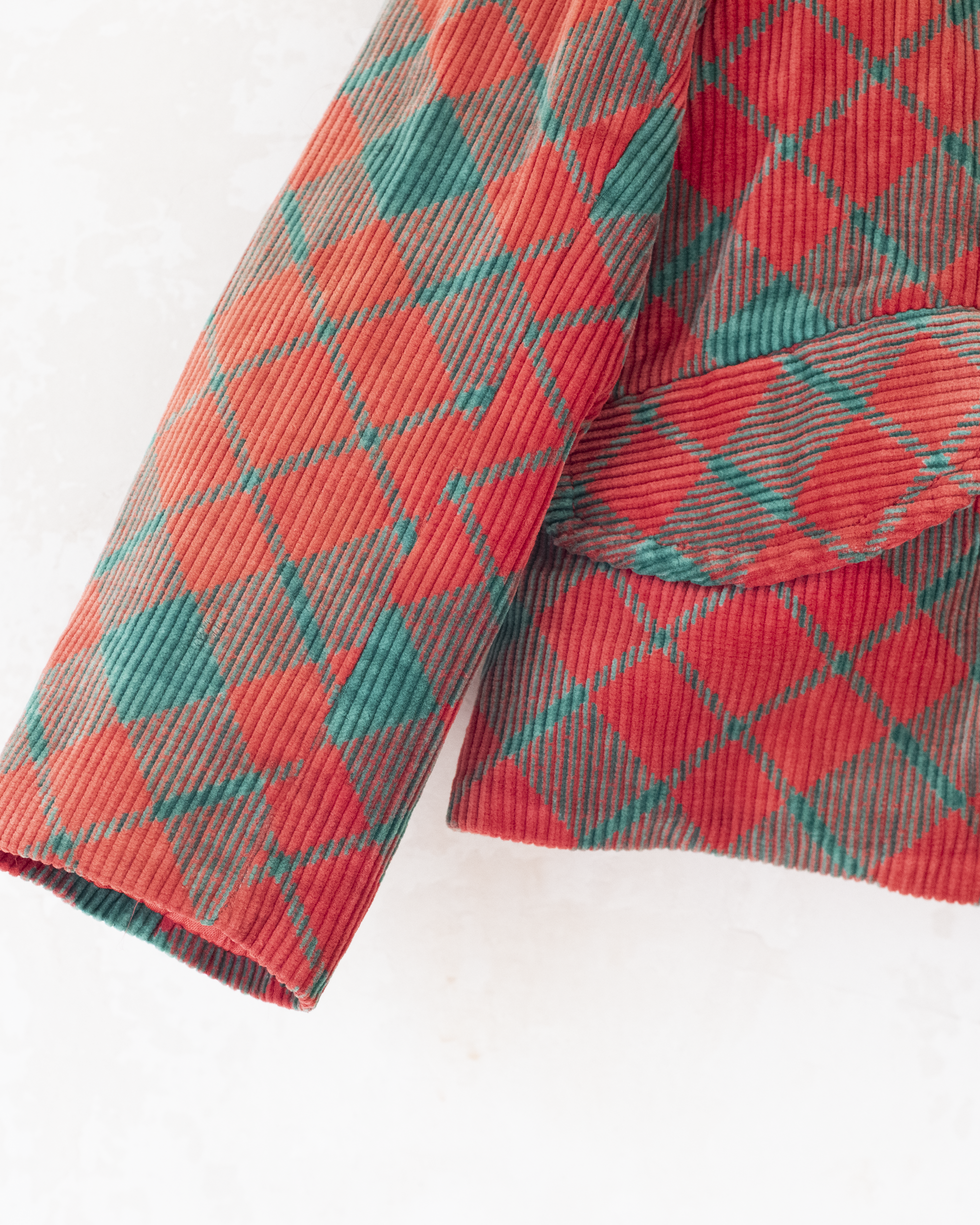 ז׳קט קורדרוי באדום וירוק | 3-4 שנים