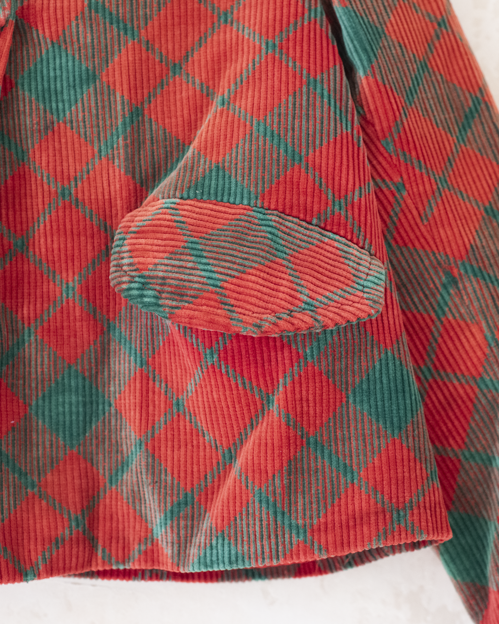 ז׳קט קורדרוי באדום וירוק | 3-4 שנים