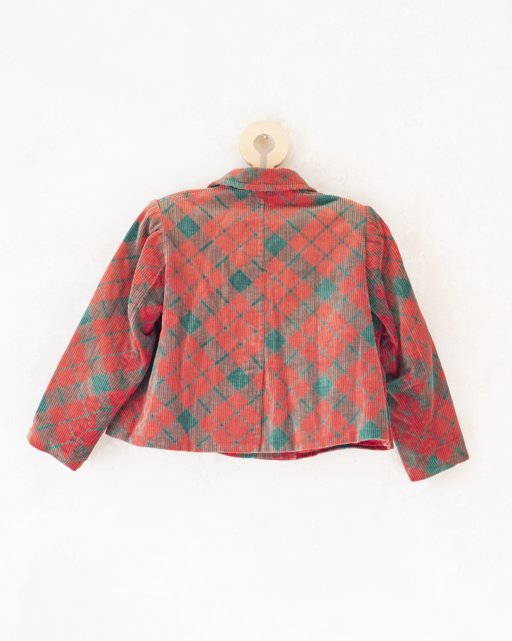 ז׳קט קורדרוי באדום וירוק | 3-4 שנים