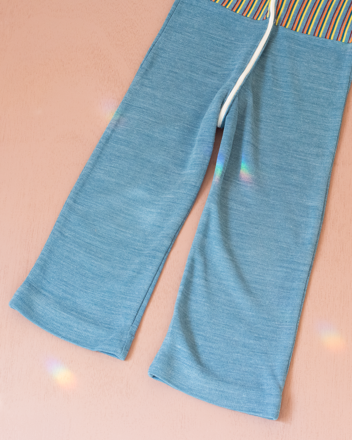 French overalls from the 70s with colorful stripes | 2-3 years