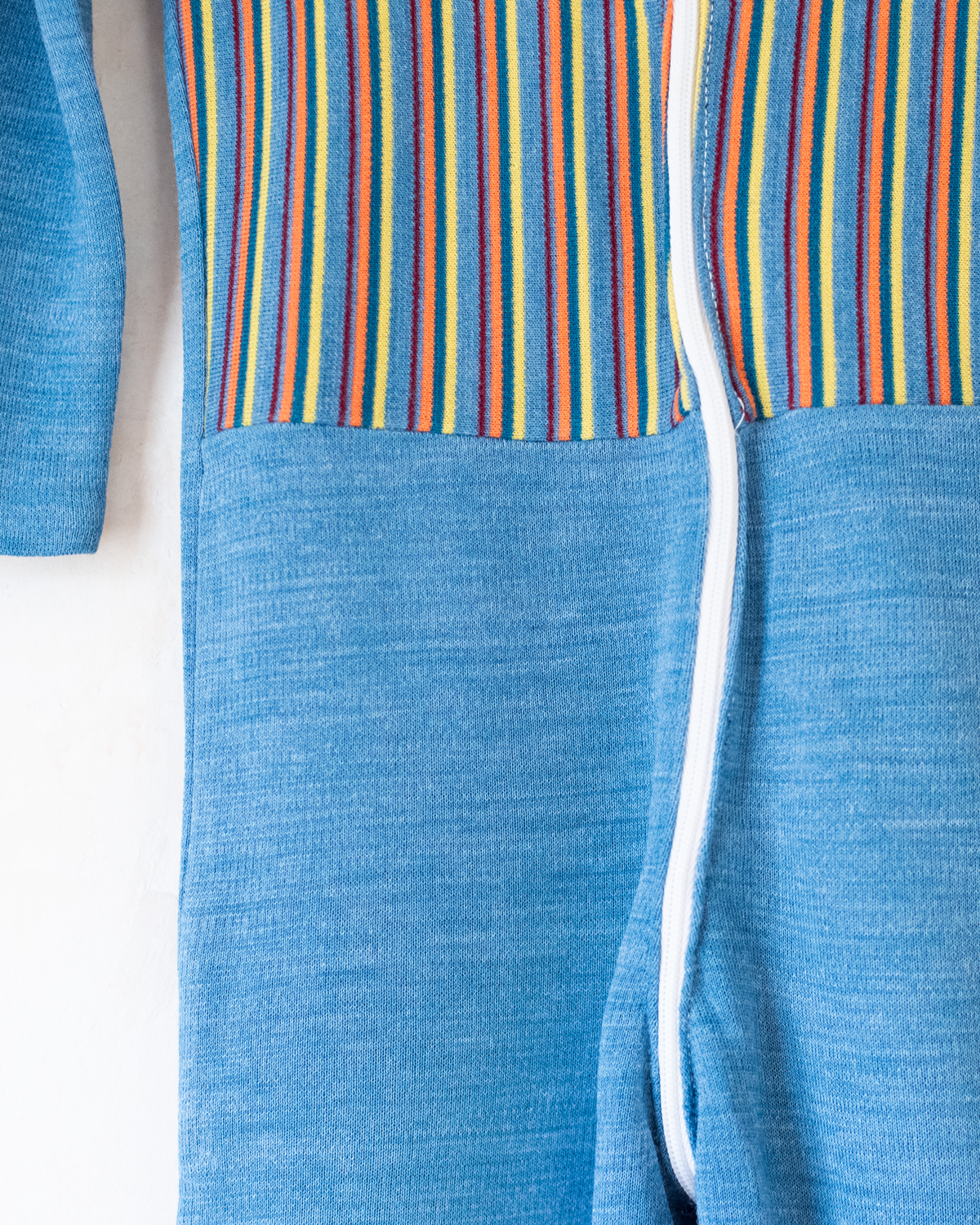 French overalls from the 70s with colorful stripes | 2-3 years