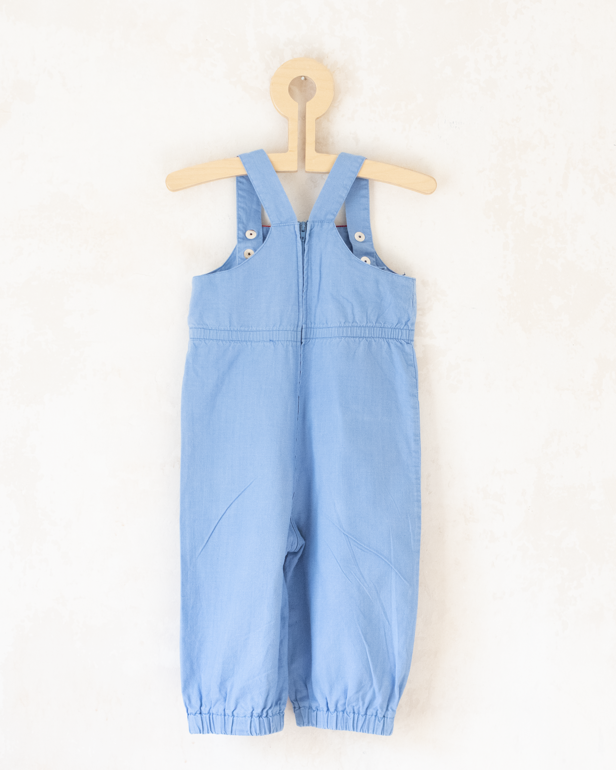 אוברול תכלת עם ימאי על ערסל | 12-18 חודשים