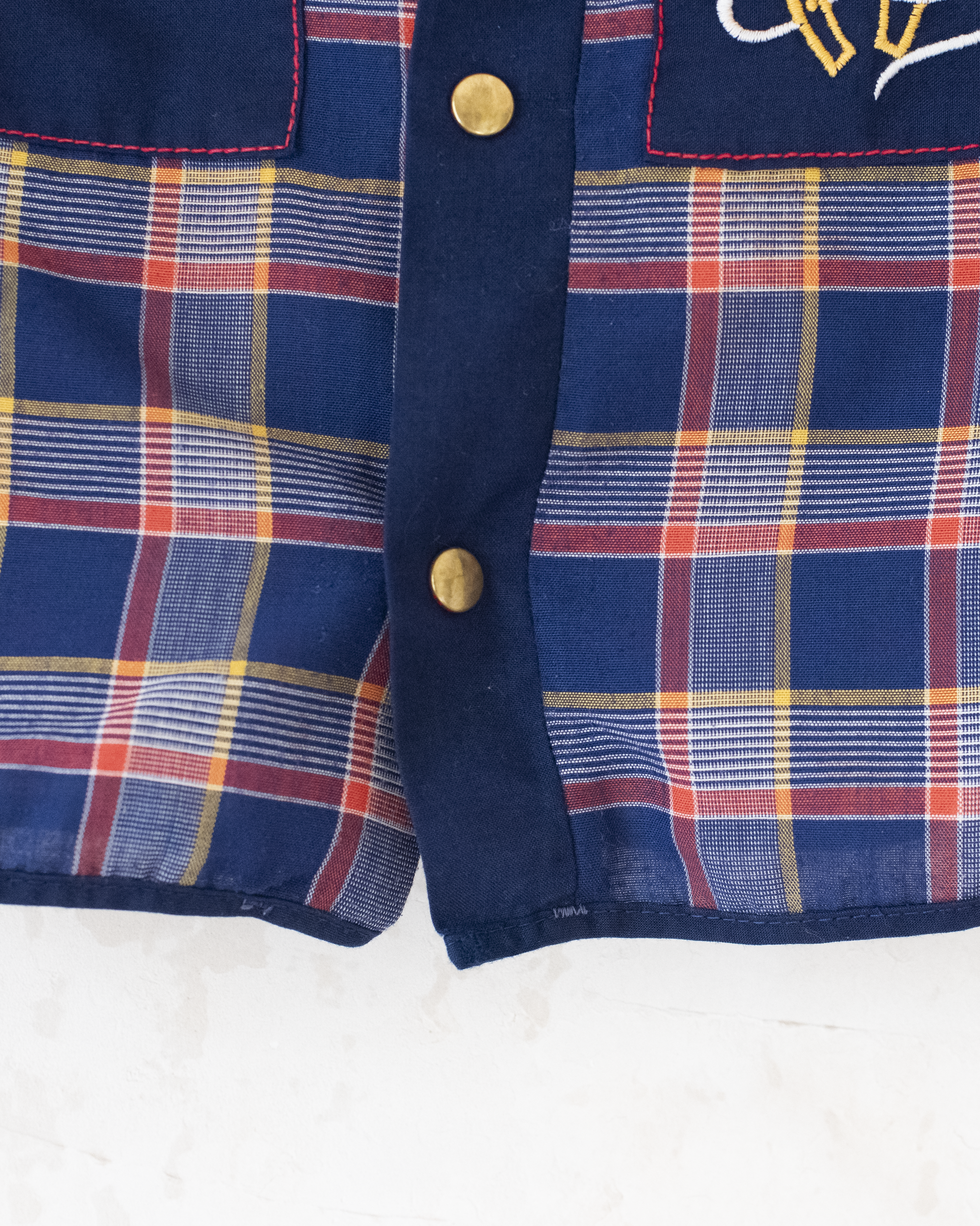 חולצה משובצת עם רקמות של פרש  | 2-3 שנים