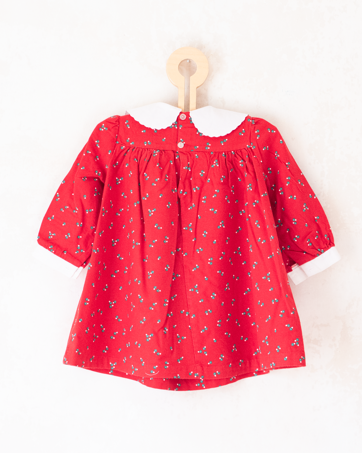 Red dress with mushrooms | 12-18 months