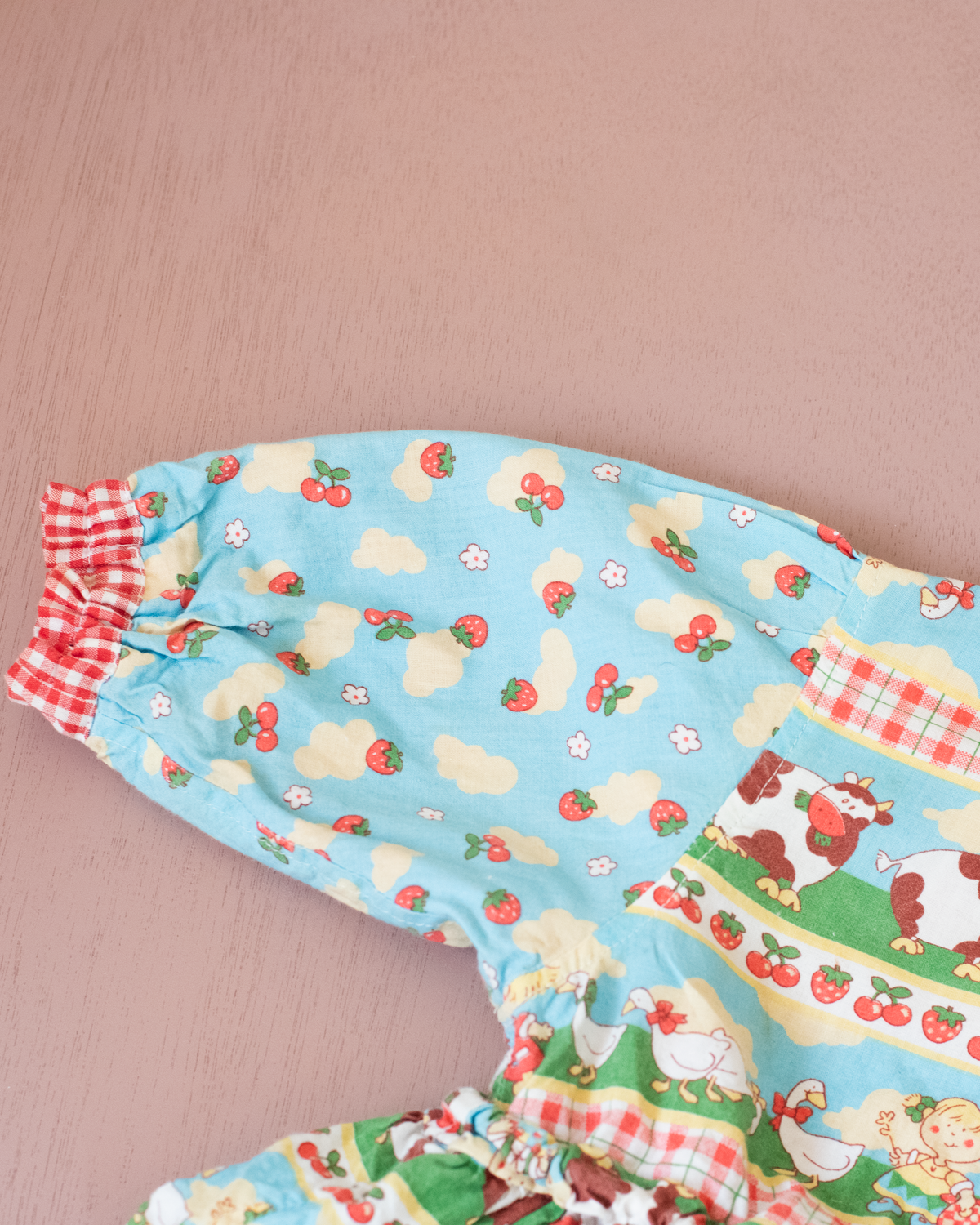 Nostalgic jacket with fruits and animals | 18-24 months