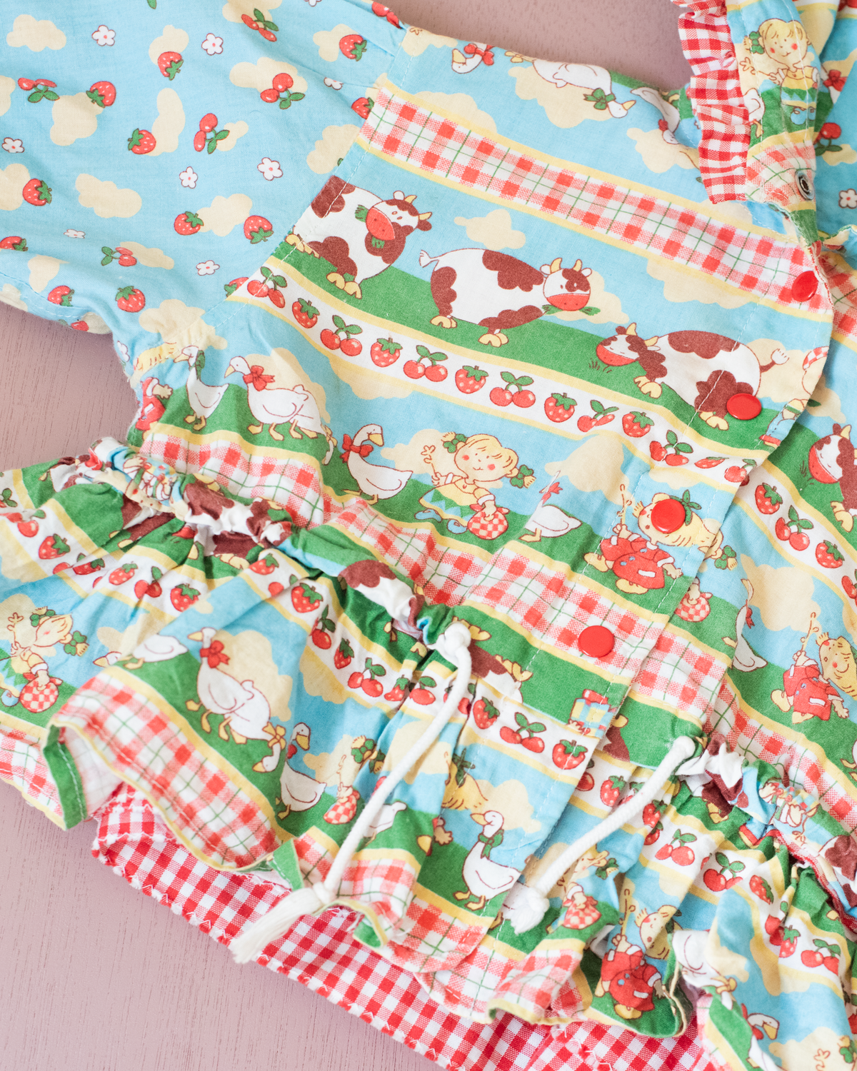 Nostalgic jacket with fruits and animals | 18-24 months