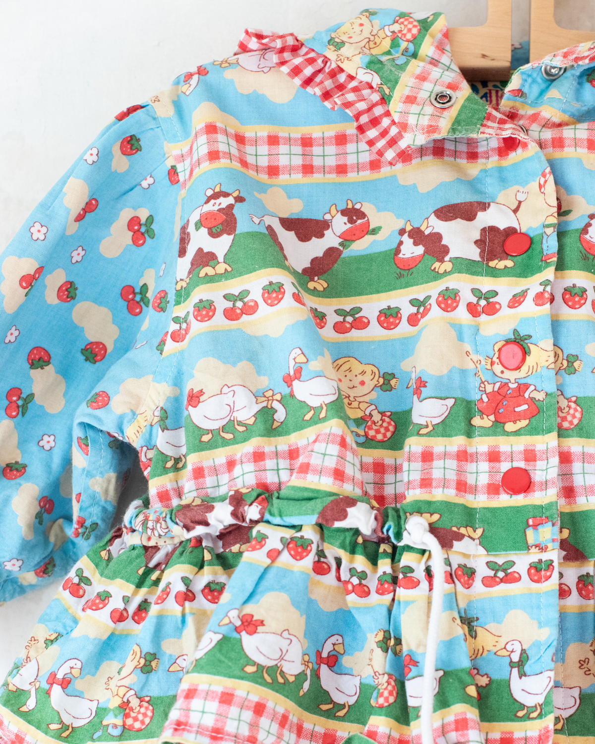 Nostalgic jacket with fruits and animals | 18-24 months
