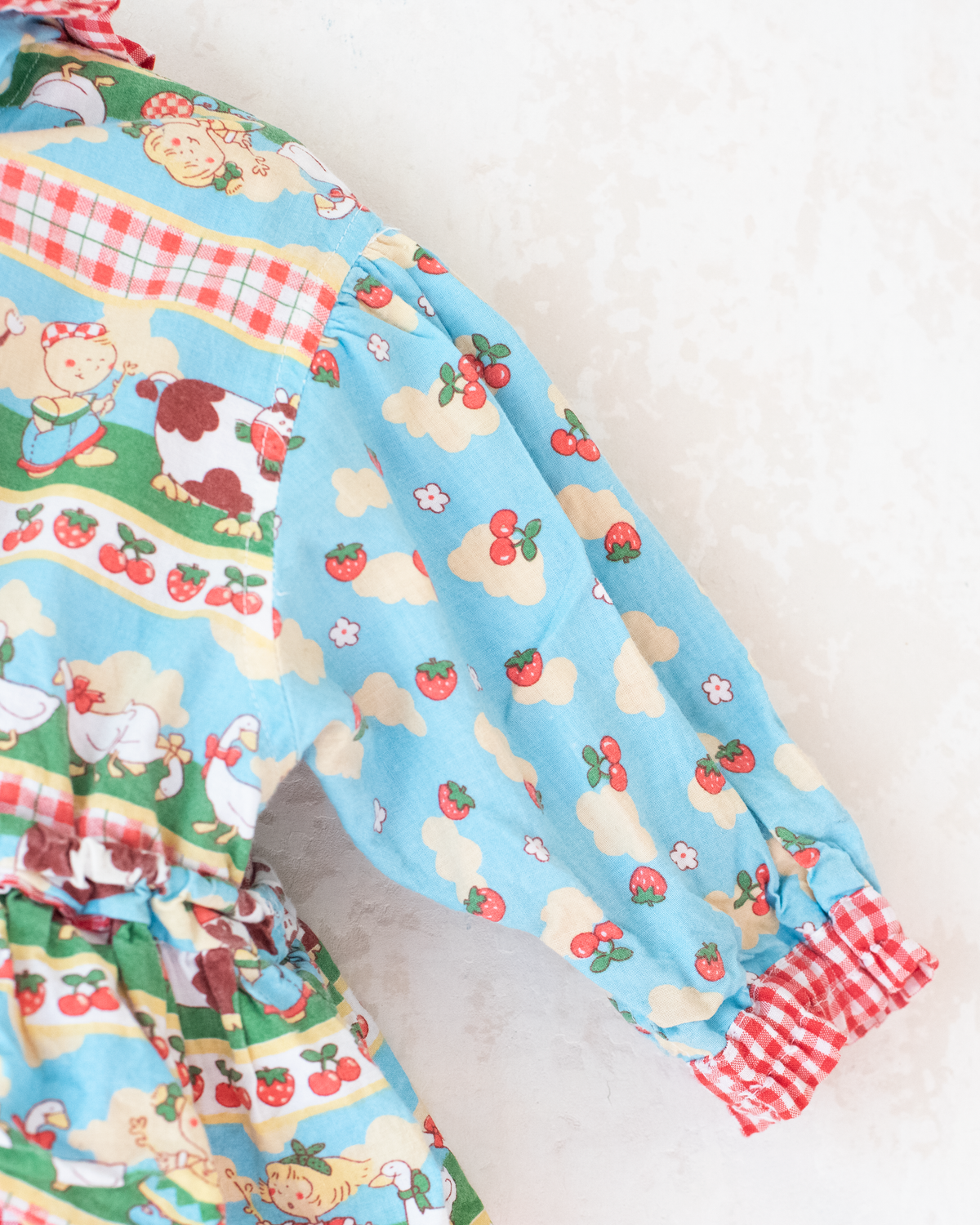 Nostalgic jacket with fruits and animals | 18-24 months