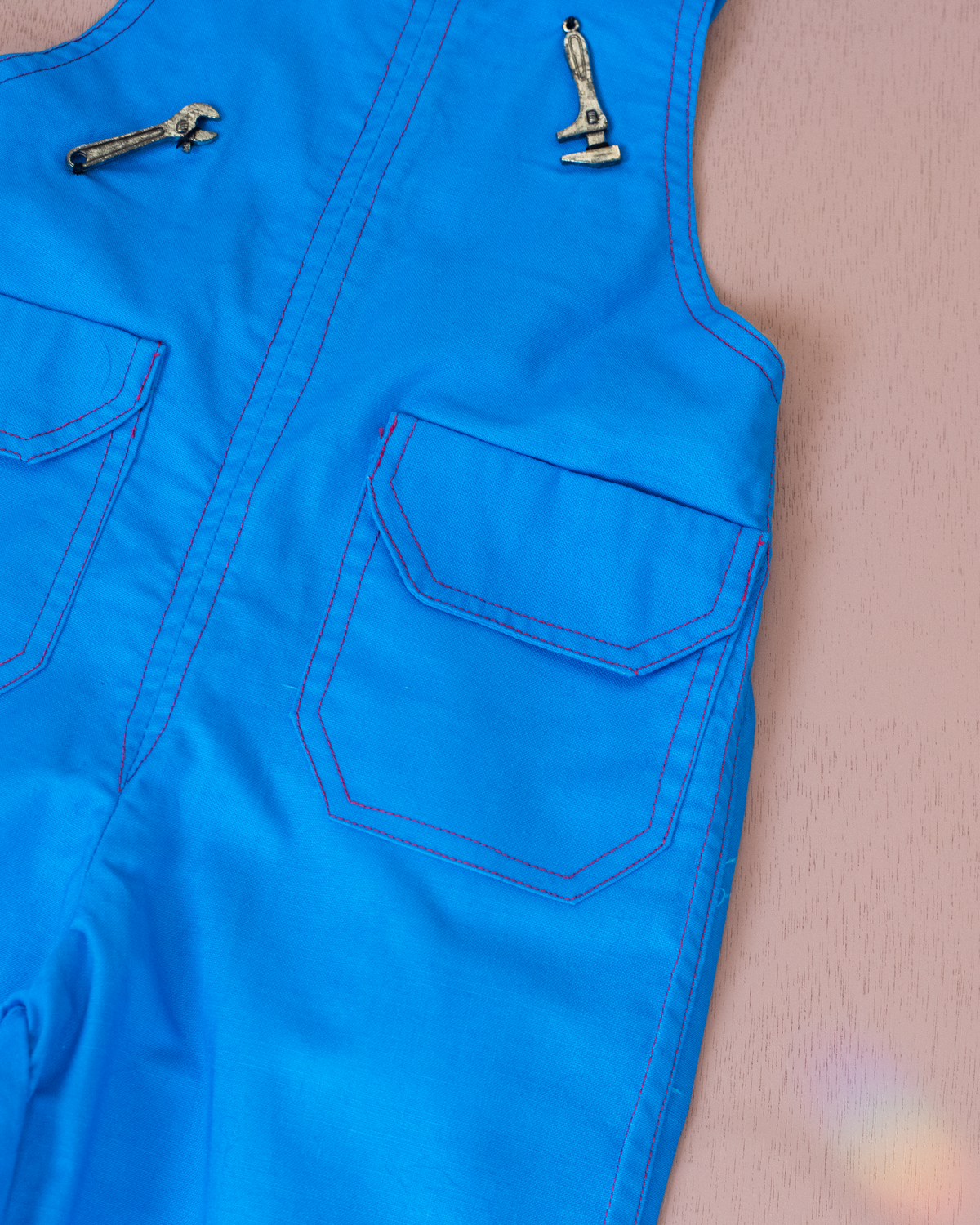 Blue overalls with hammer and wrench | French dead stock | 2-3 years