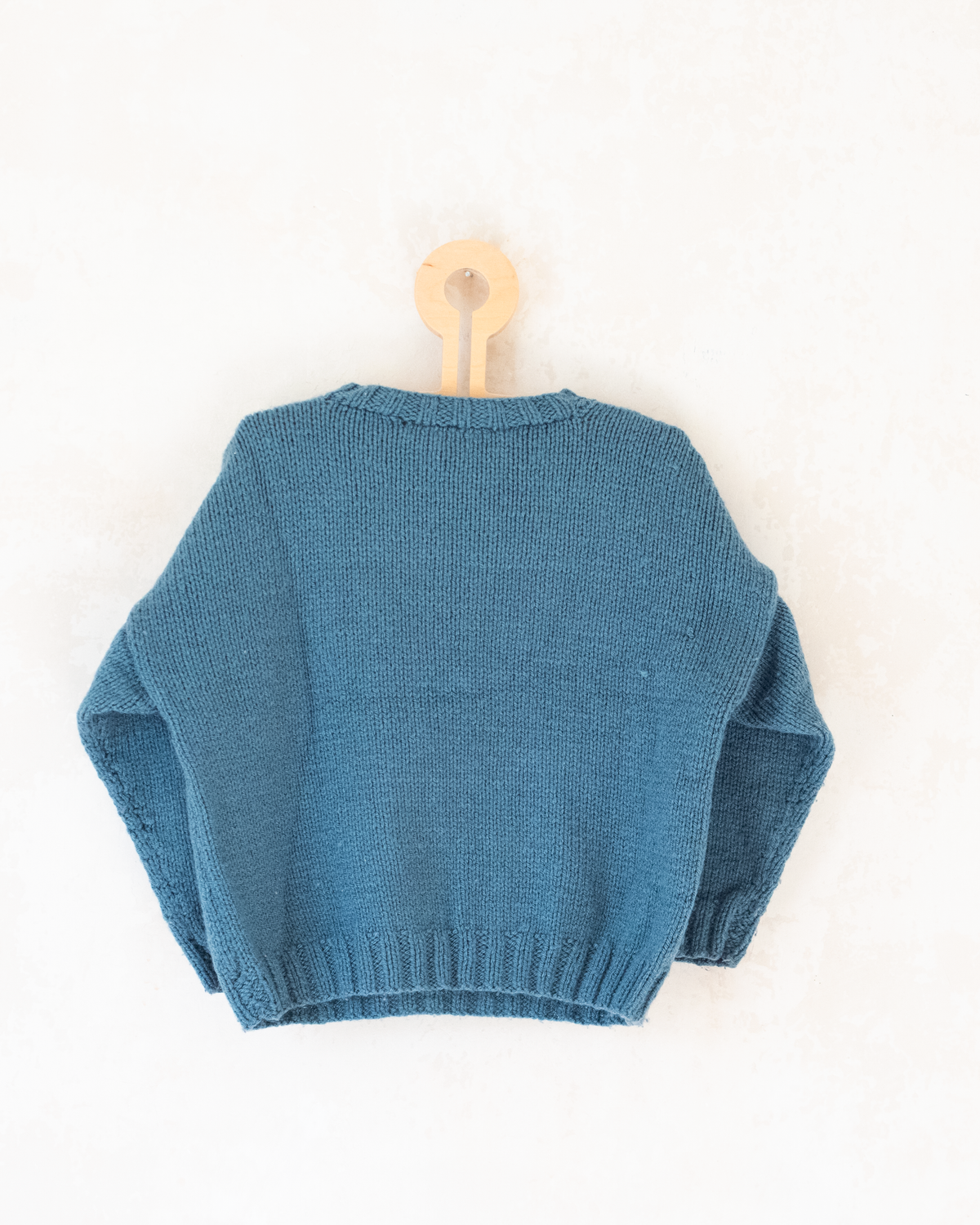 Blue wool sweater with Mickey Mouse and football | 5-6 years