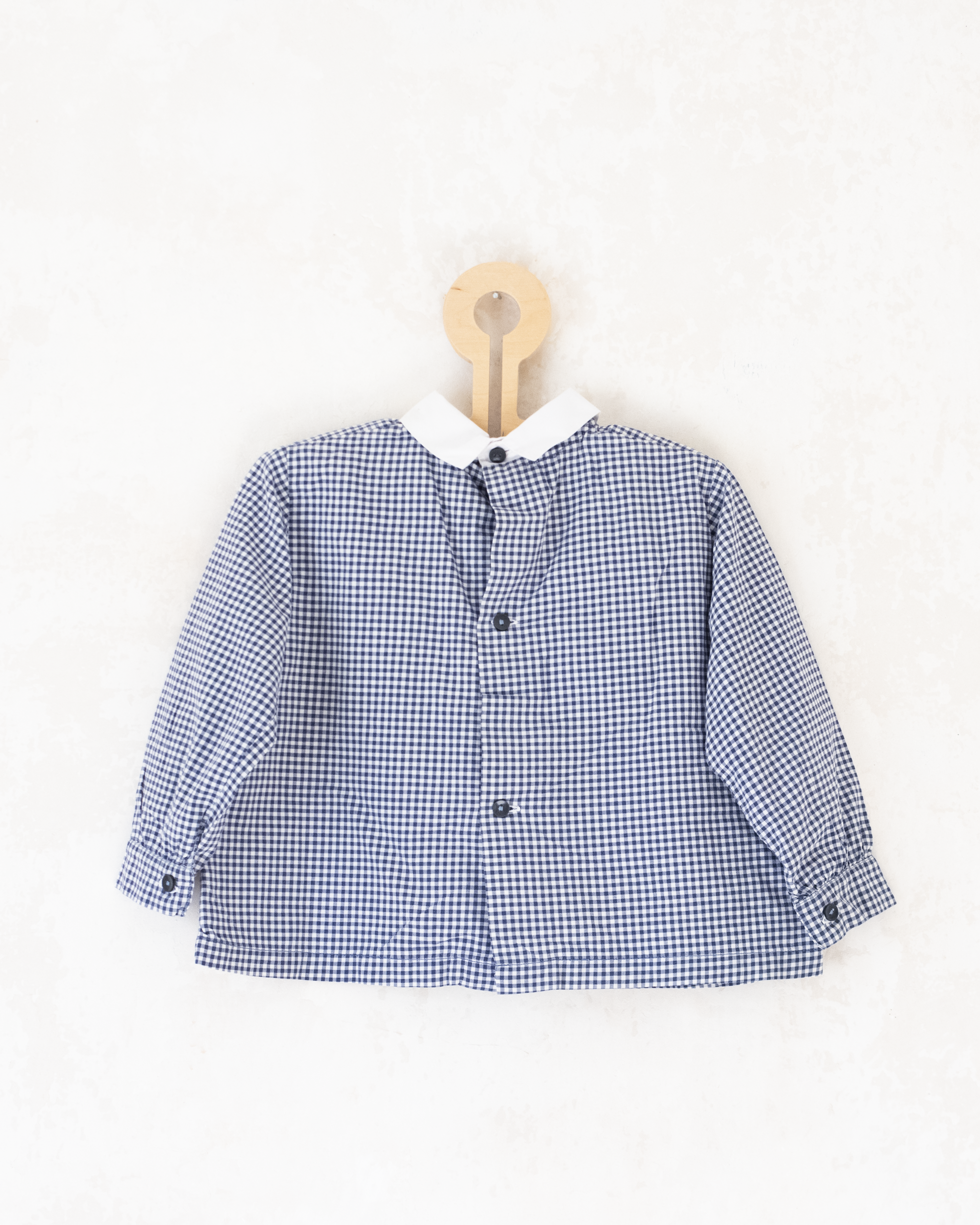 חולצה משובצת מהסיקסטיז עם כלב רקום | 2-3 שנים