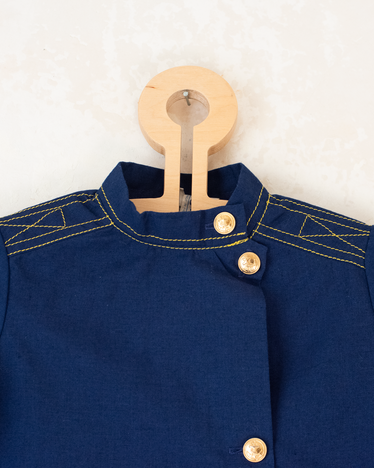 Blue French shirt with gold buttons | 3-4 years