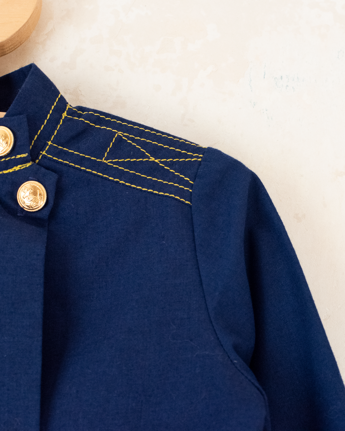 Blue French shirt with gold buttons | 3-4 years