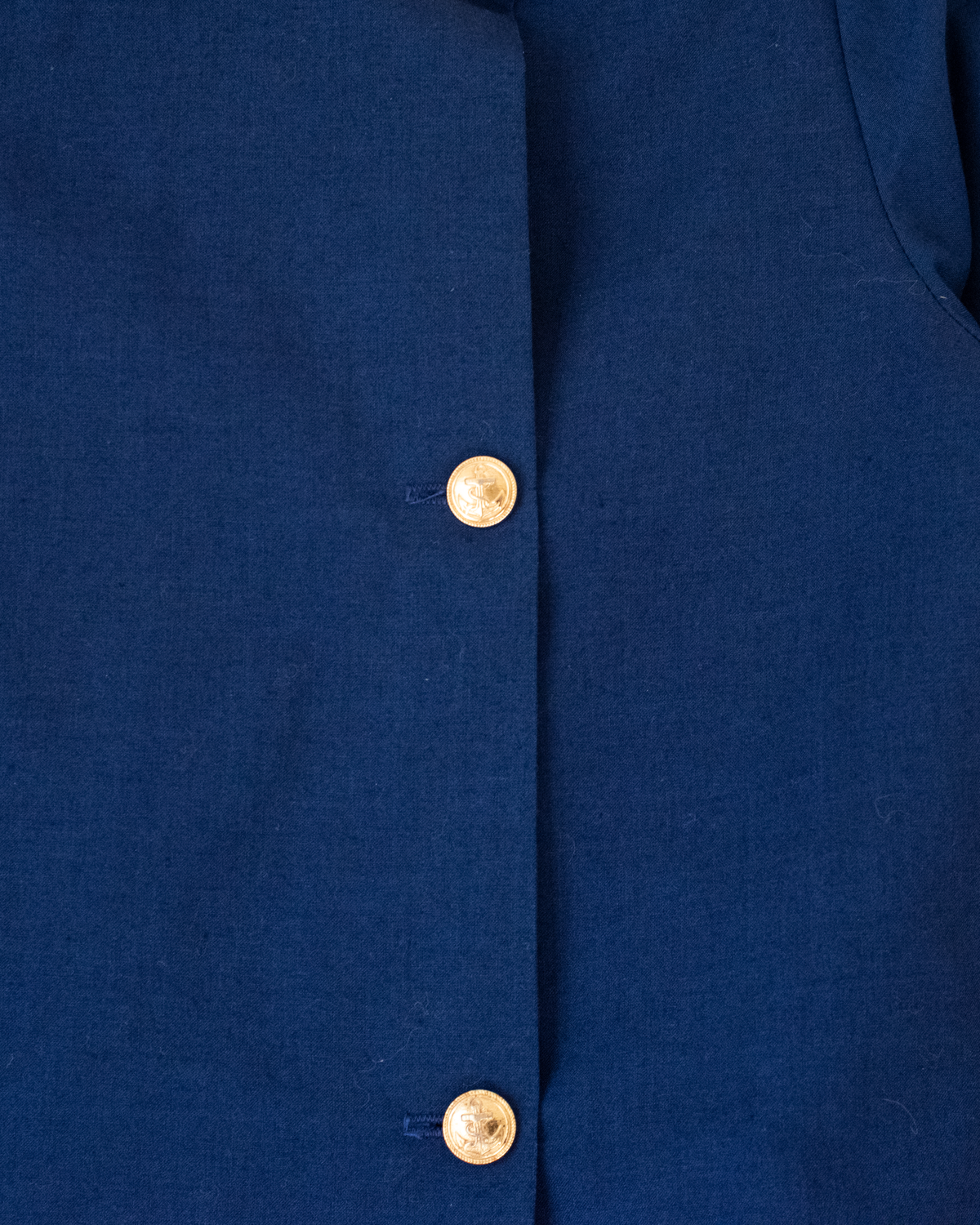 Blue French shirt with gold buttons | 3-4 years