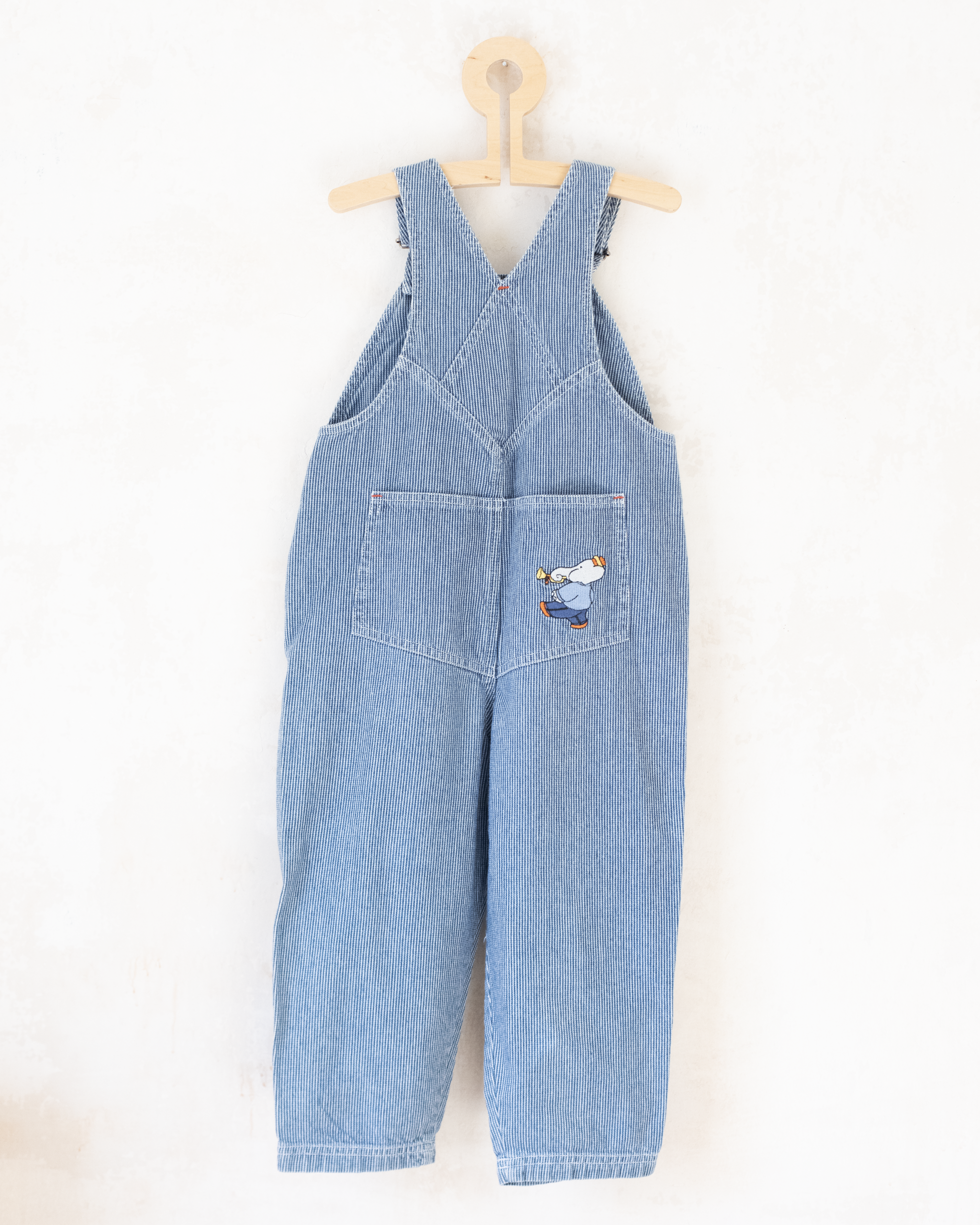 אוברול ג׳ינס עם רקמות של המלך בבר  | 3-4 שנים