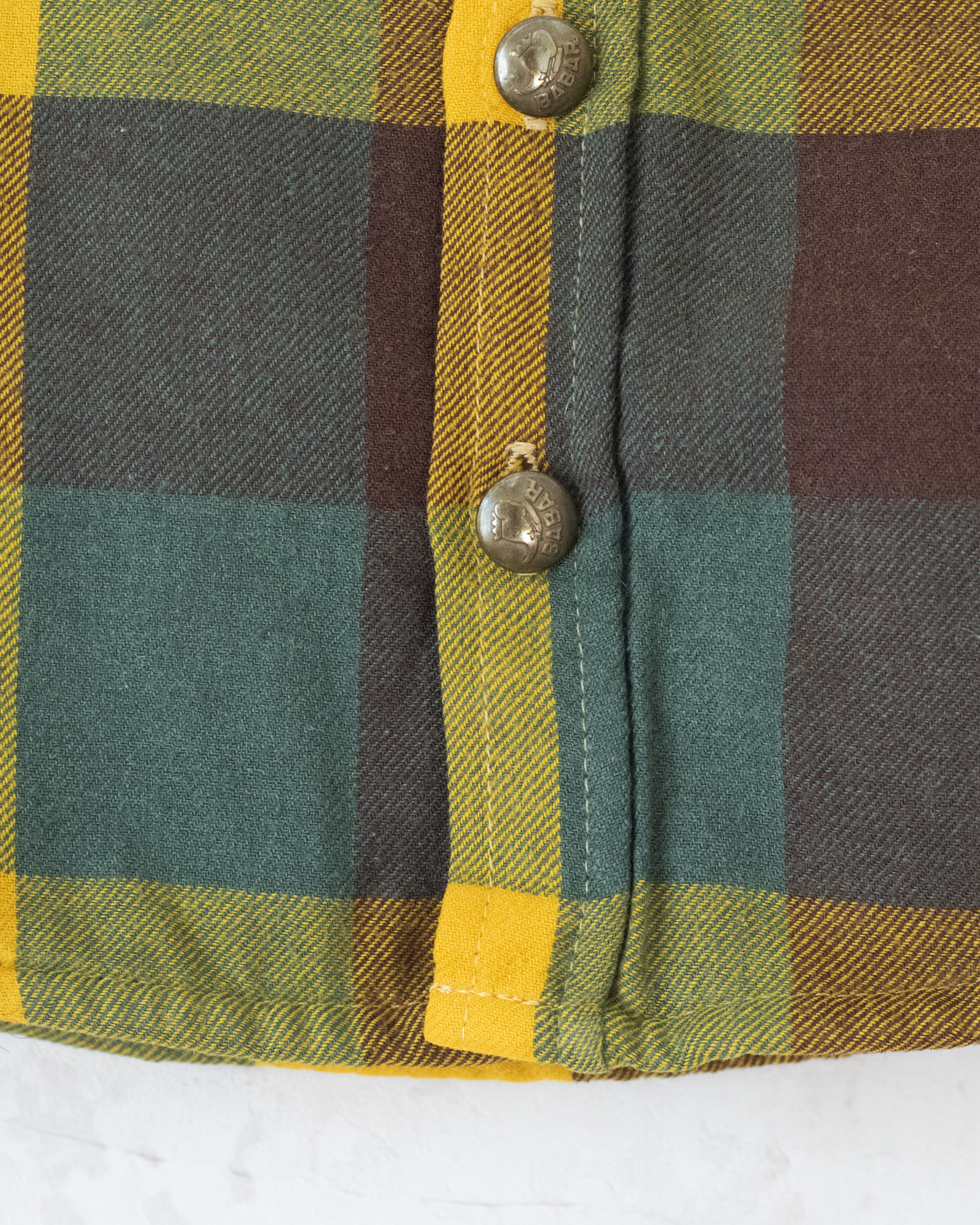 חולצה משובצת עם קורדרוי ורקמות של המלך בבר | 18-24 חודשים