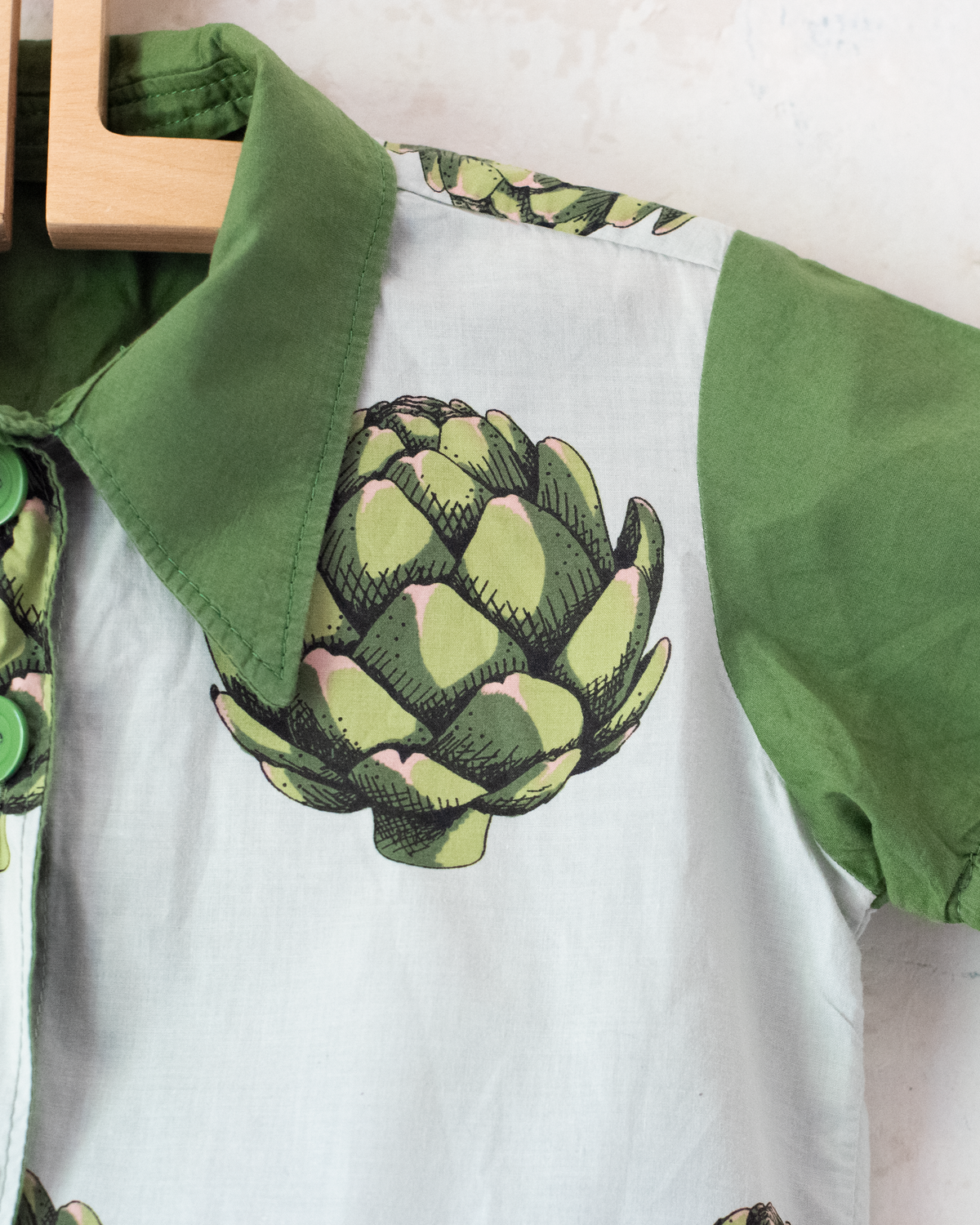 Button-down shirt with artichokes | 4-5 years