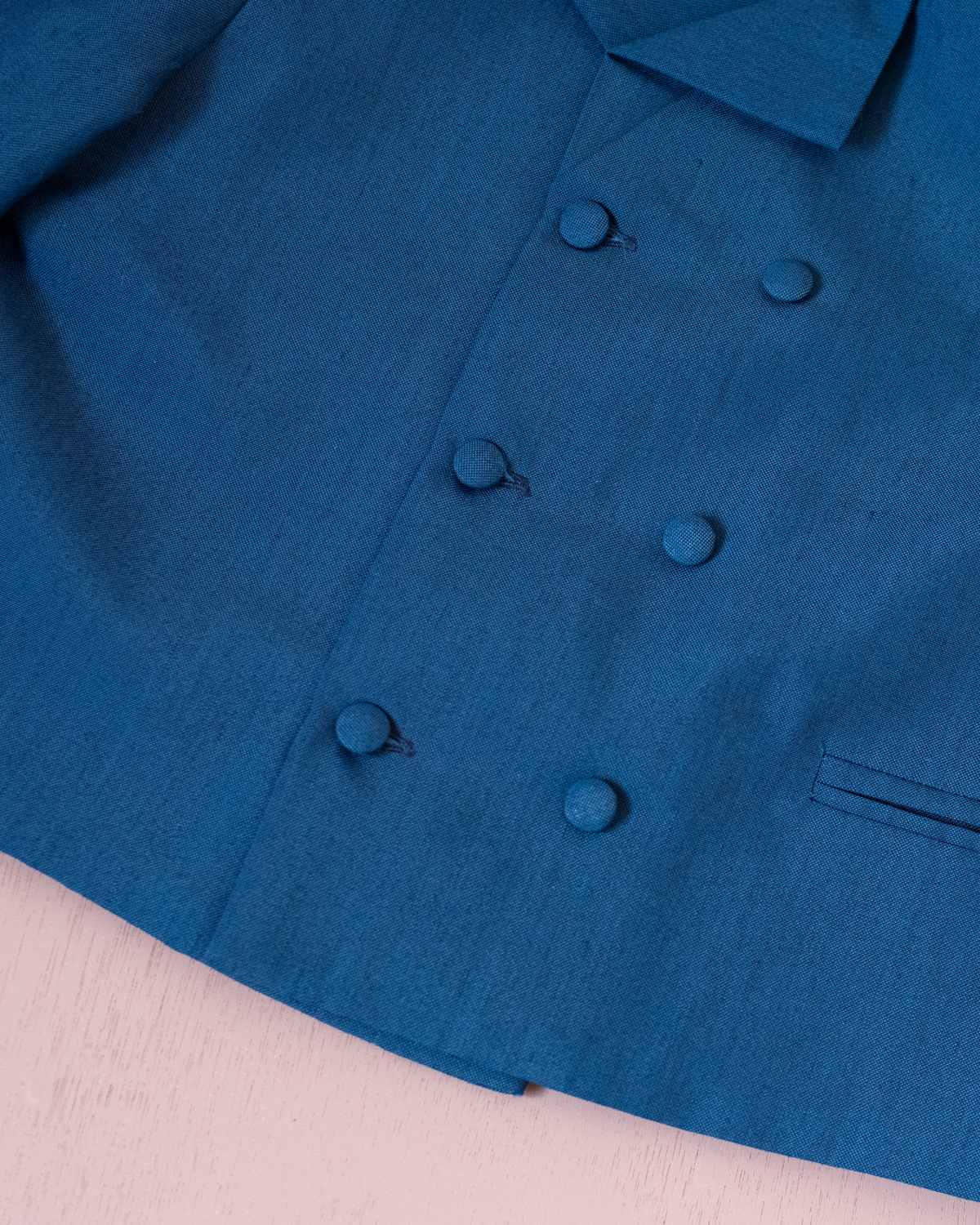 French tailored blue jacket | French deadstock | 2-3 years
