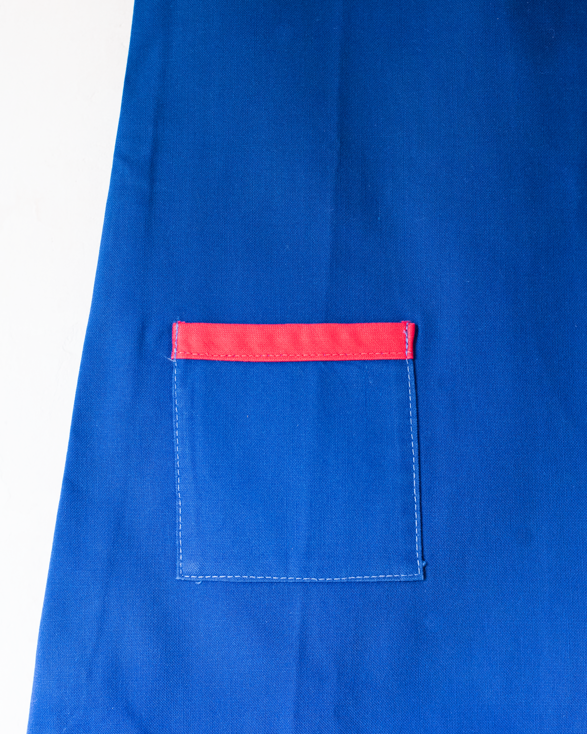 Blue dress with embroidered apple | 12-18 months 
