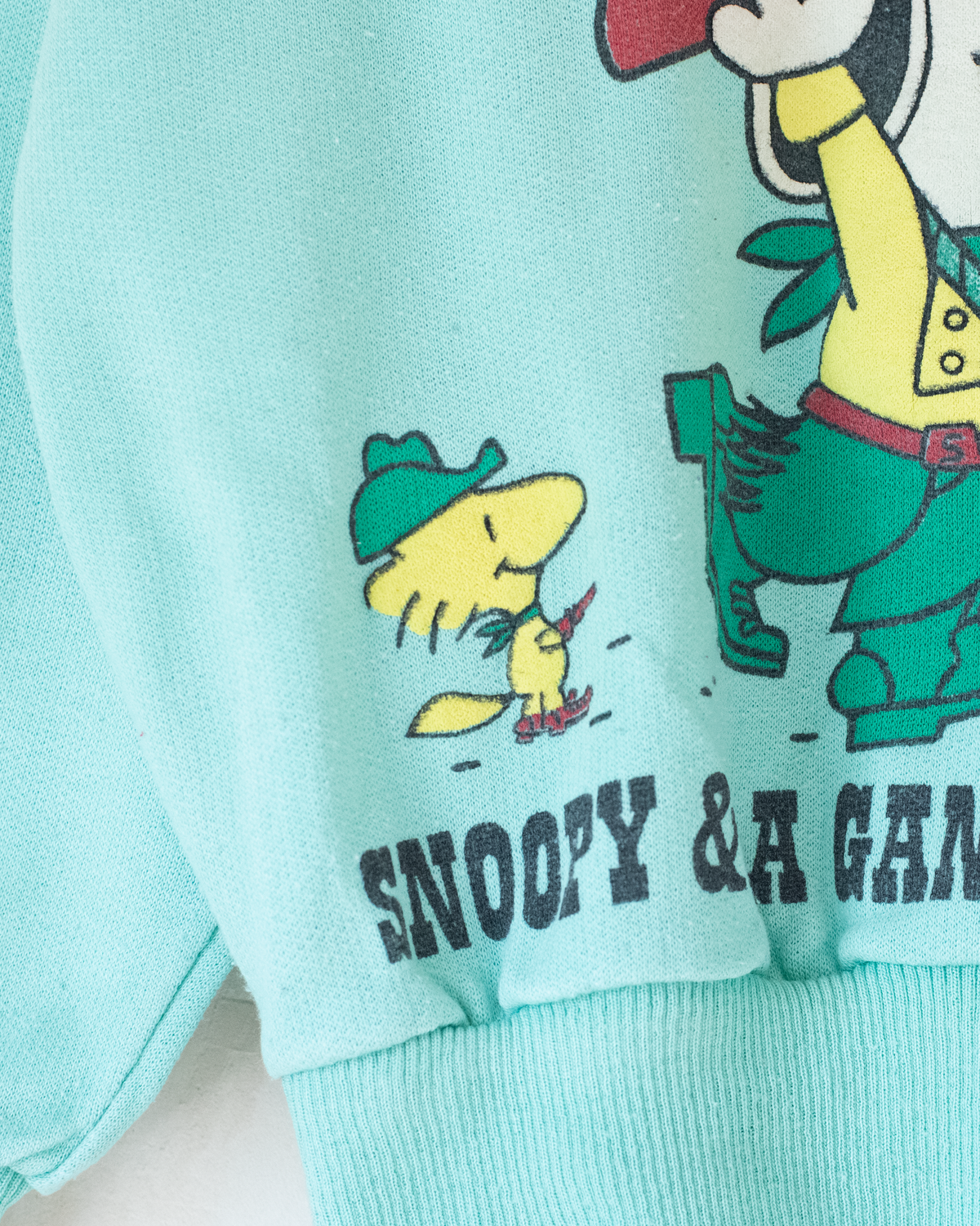 Light Turquoise Snoopy Cowboy Sweatshirt | 5-6 years