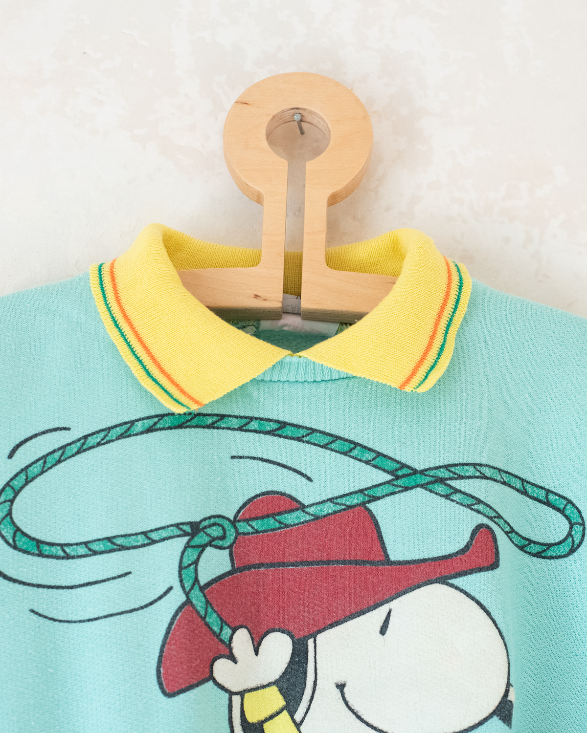 Light Turquoise Snoopy Cowboy Sweatshirt | 5-6 years