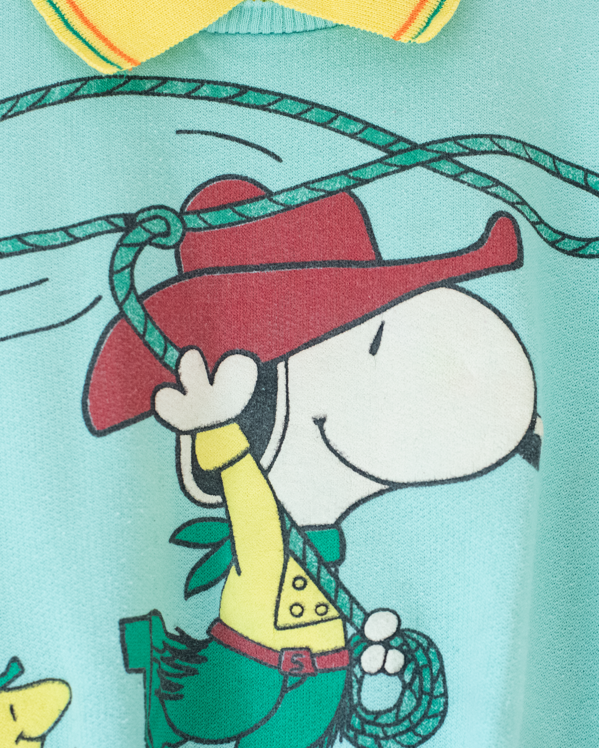 Light Turquoise Snoopy Cowboy Sweatshirt | 5-6 years