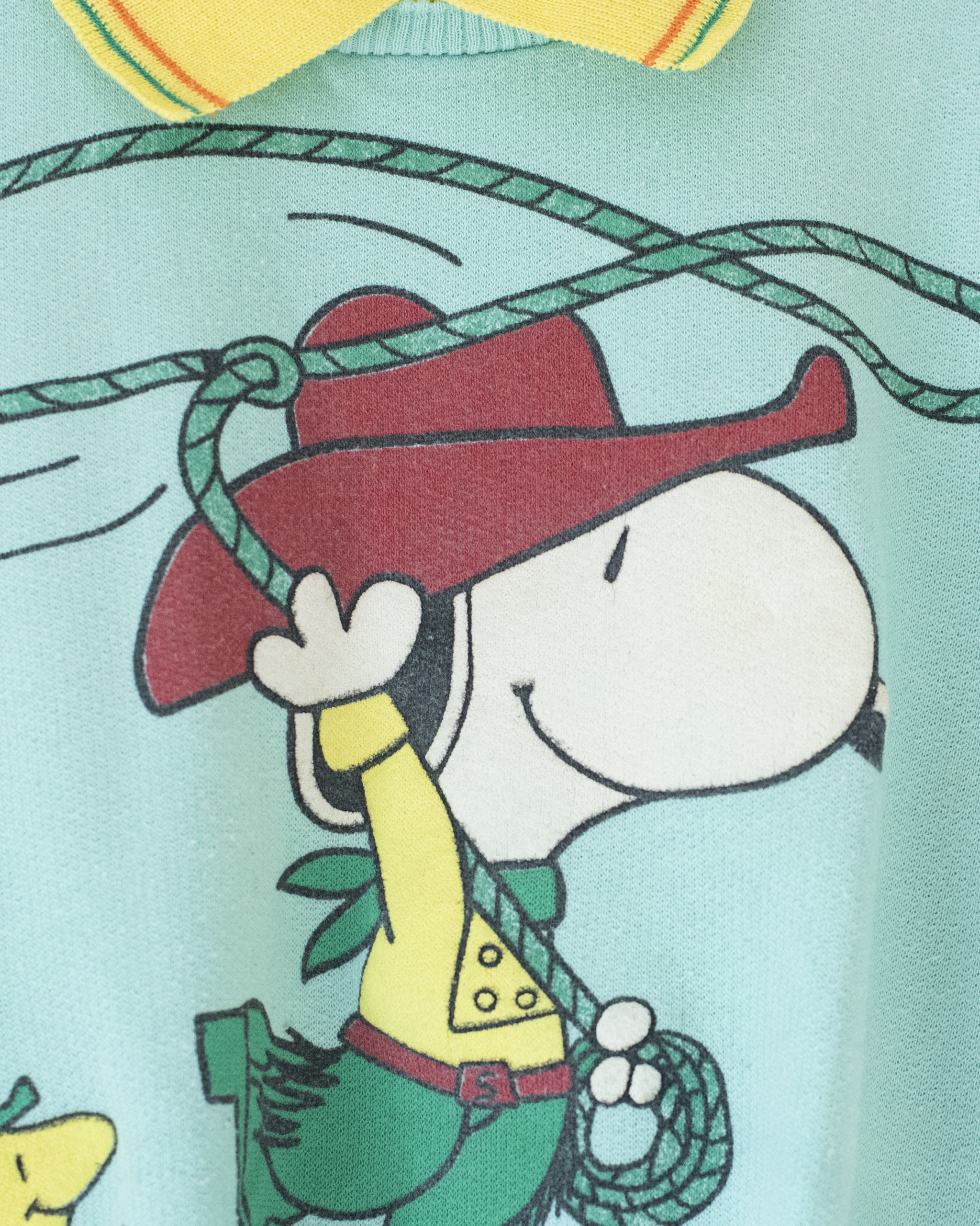 סווטשירט טורקיז בהיר עם סנופי הקאובוי | 5-6 שנים