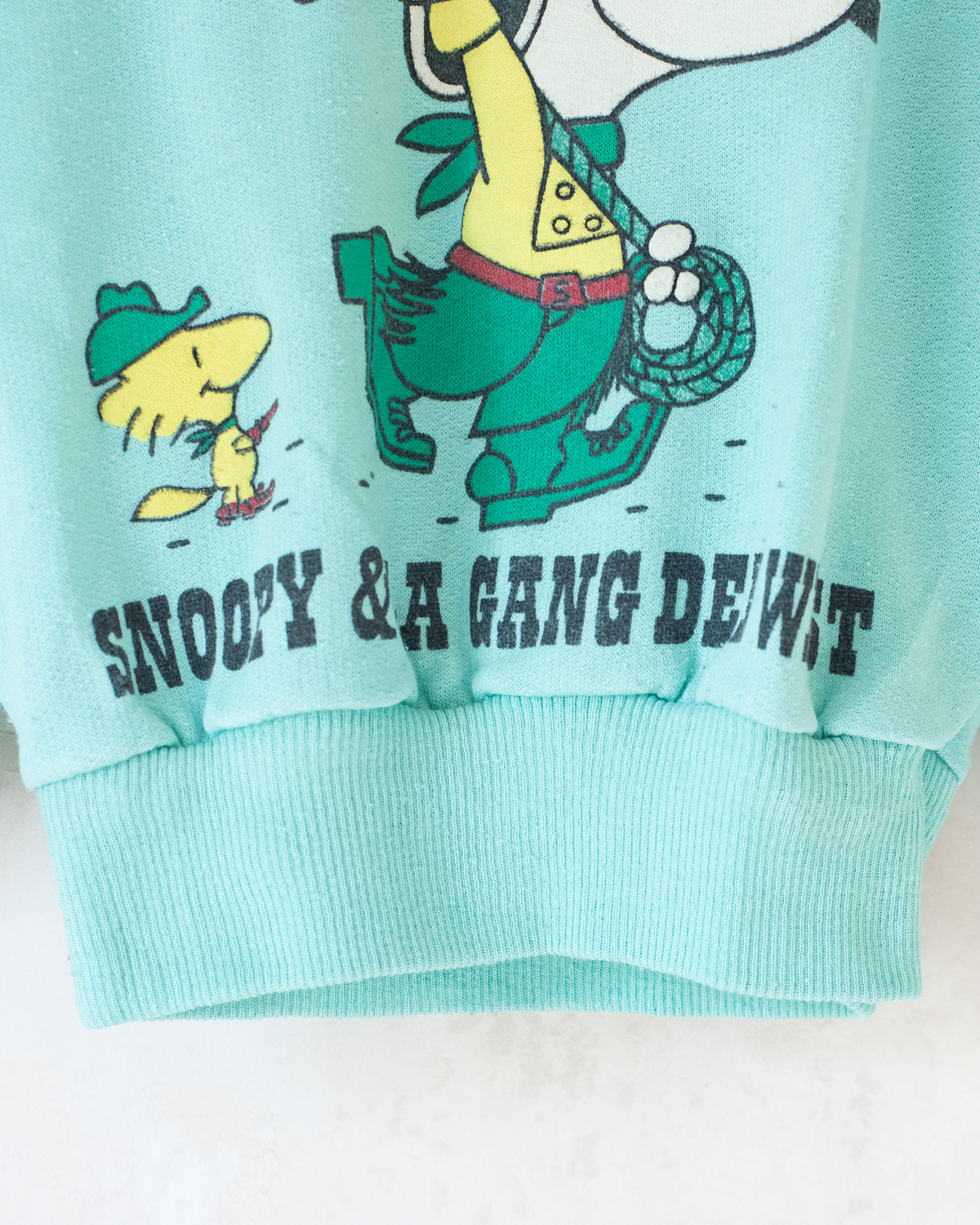 Light Turquoise Snoopy Cowboy Sweatshirt | 5-6 years