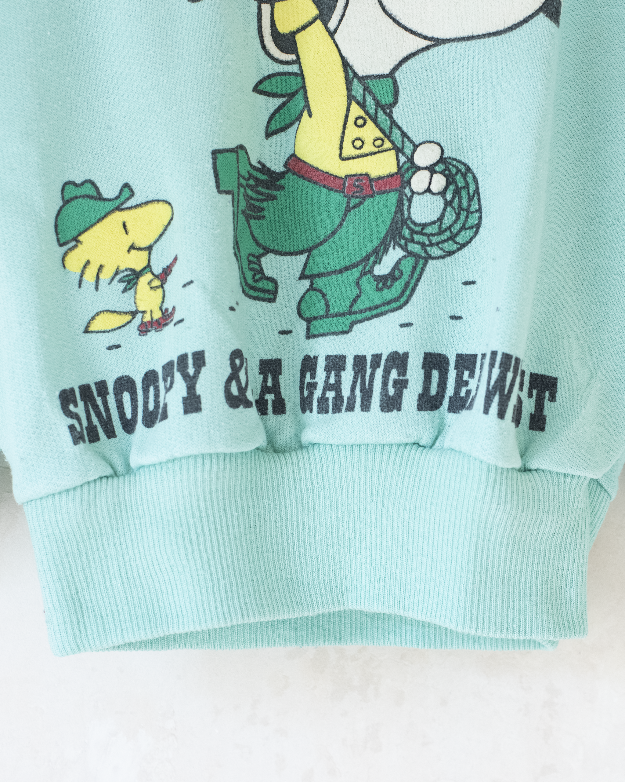 סווטשירט טורקיז בהיר עם סנופי הקאובוי | 5-6 שנים