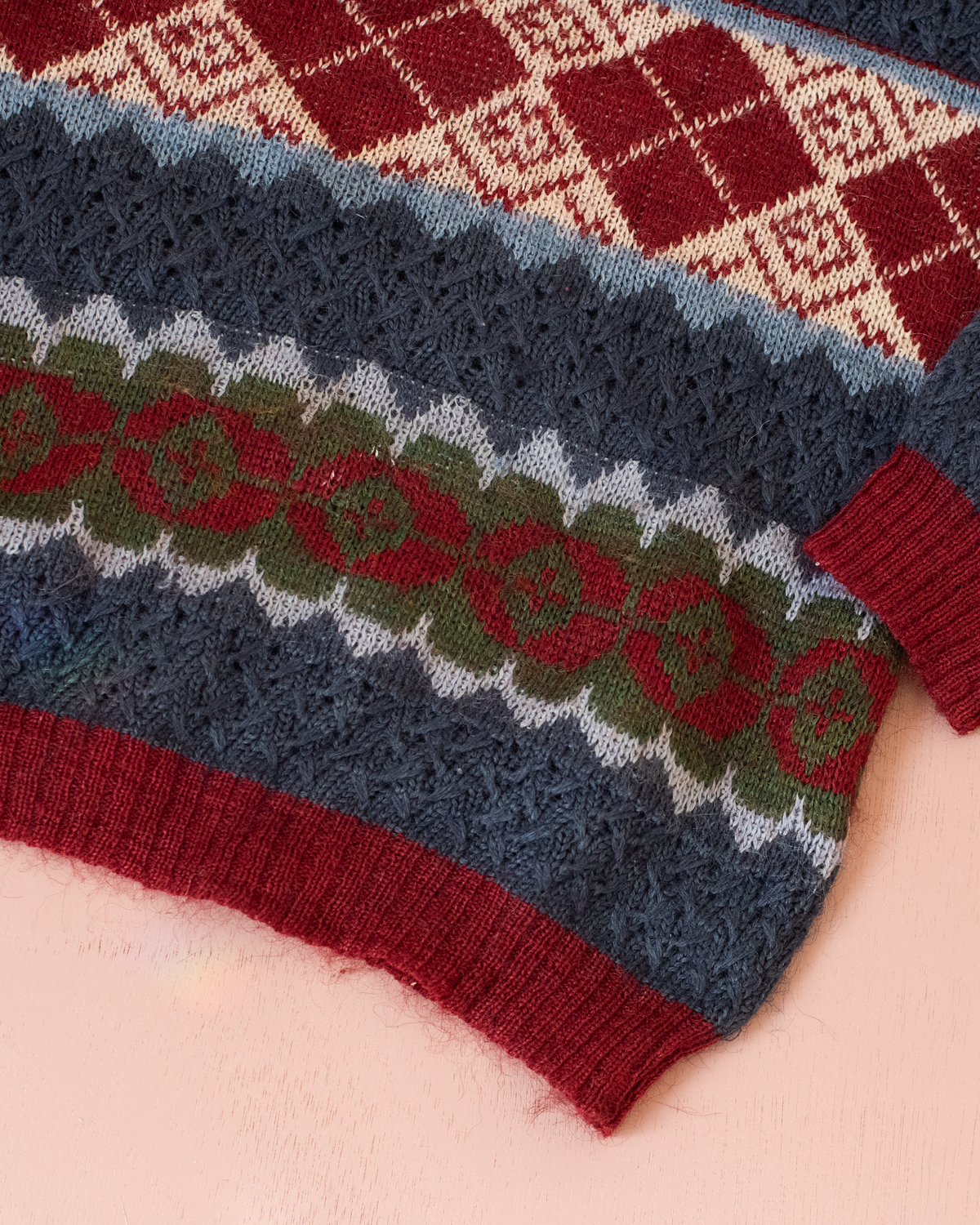 Nostalgic winter-colored sweater | 4-5 years
