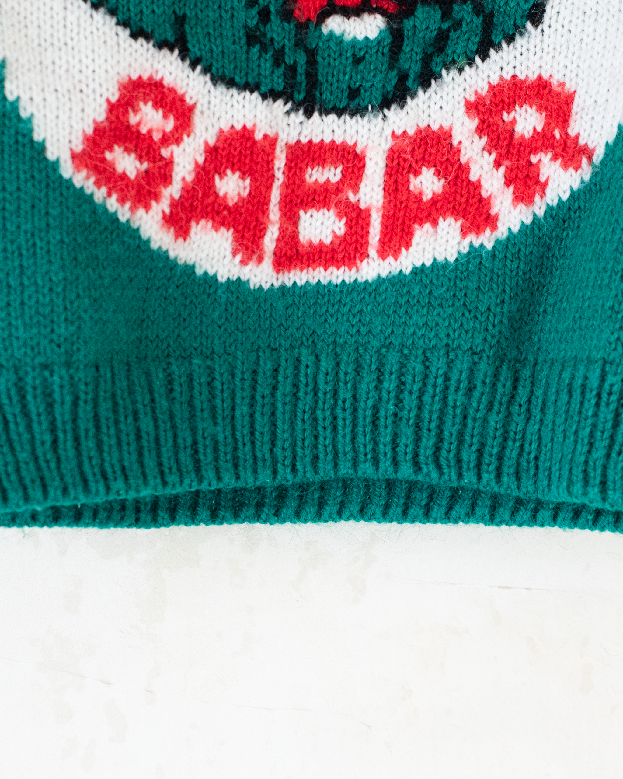 סוודר צמר ירוק עם המלך בבר | 2-3 שנים