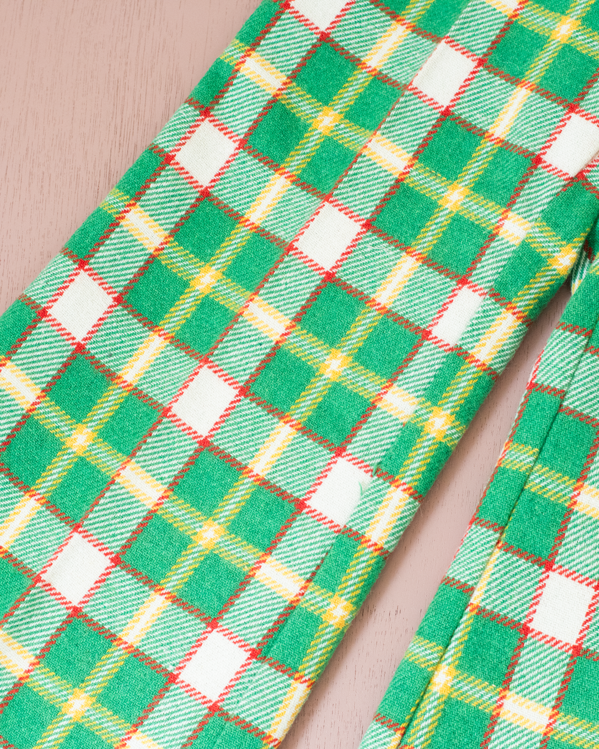 Green Plaid Wool Pants | 4-5 Years