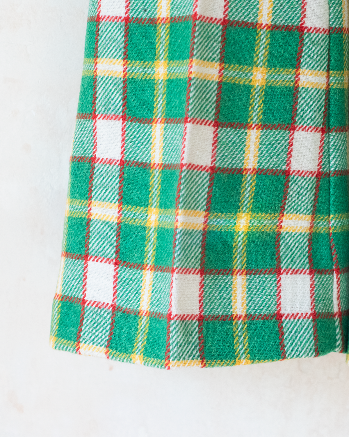 Green Plaid Wool Pants | 4-5 Years