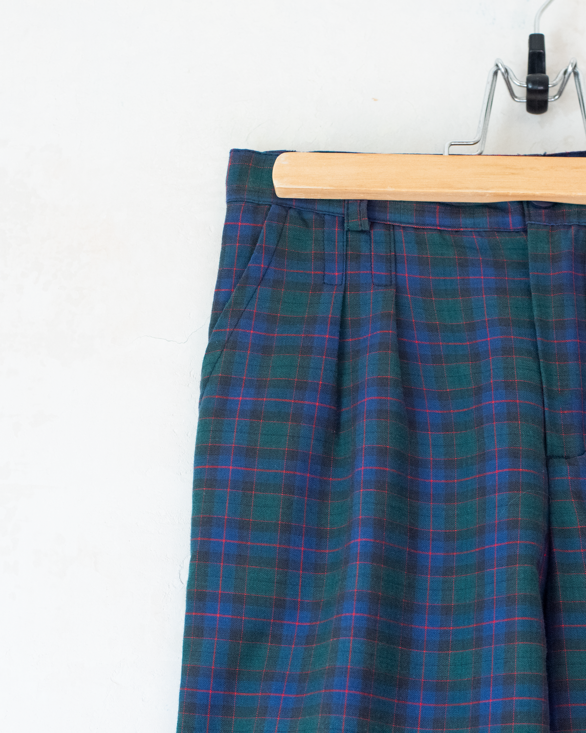 Tailored blue plaid pants | 7-8 years