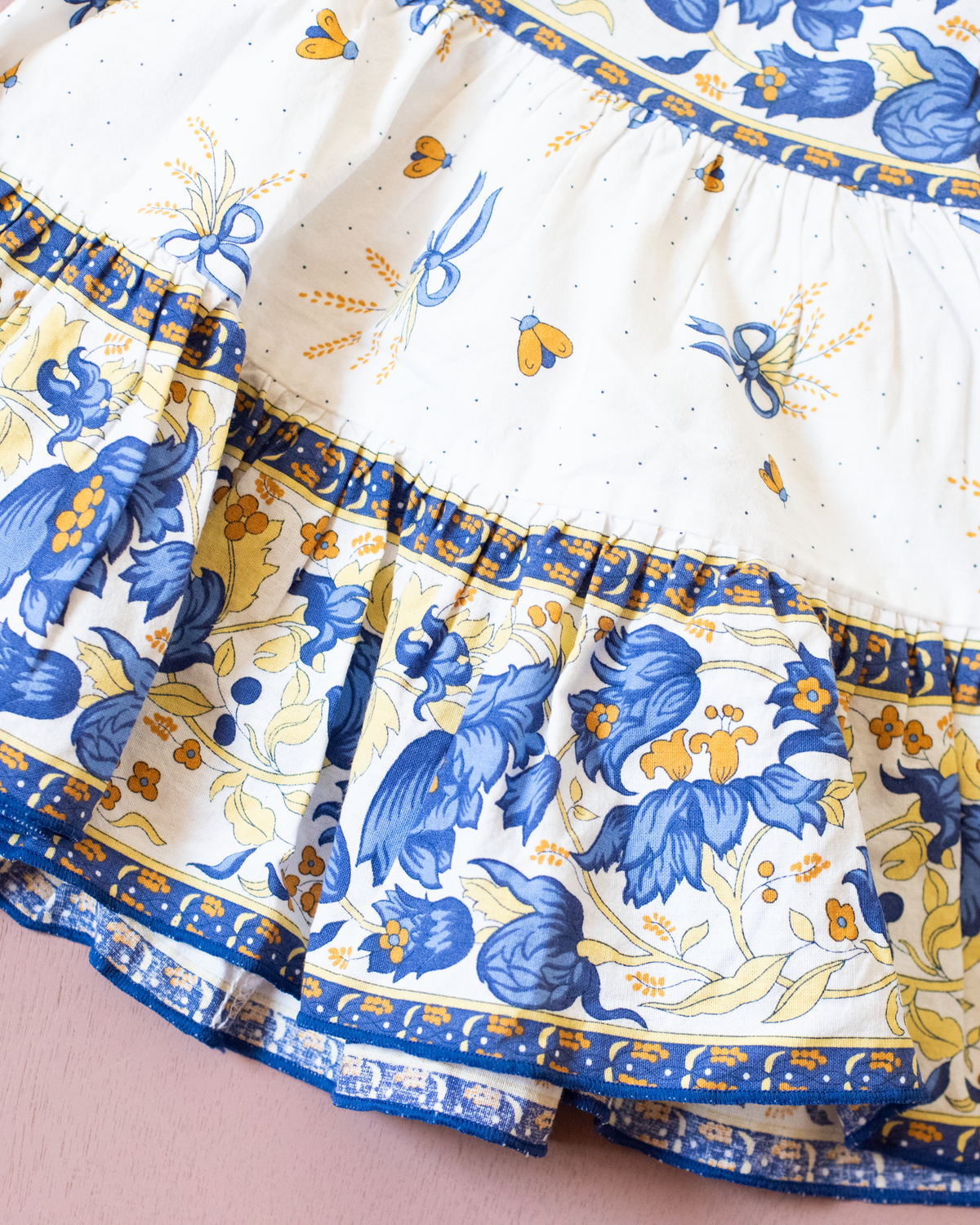 Provence dress with flowers and corn | 9-12 months