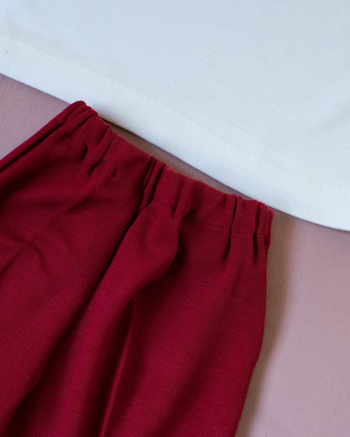 Red and white set from the 70s | Dead stock from Belgium | 5-6 years