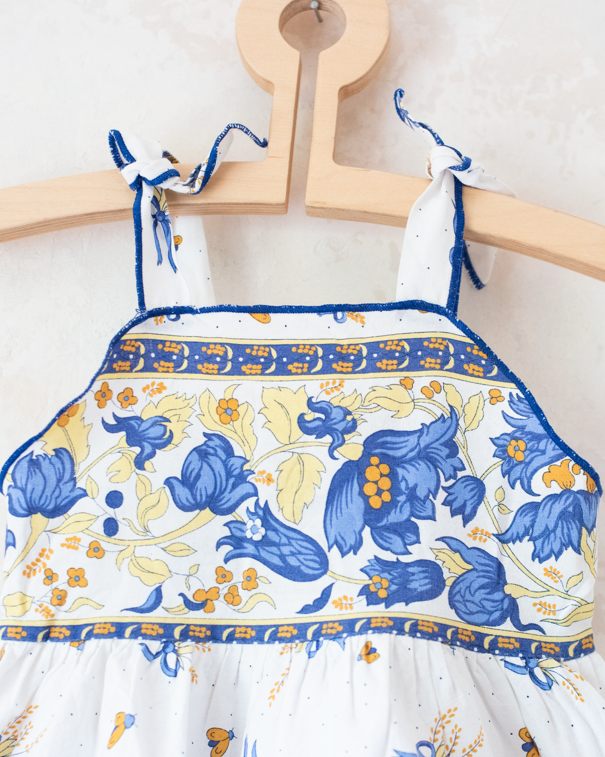 Provence dress with flowers and corn | 9-12 months