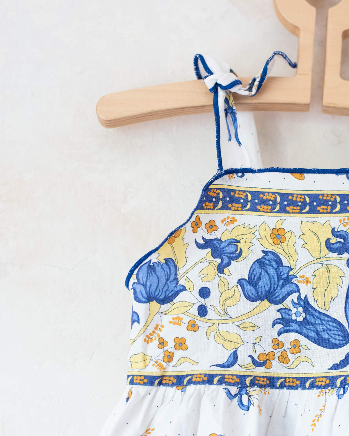 Provence dress with flowers and corn | 9-12 months
