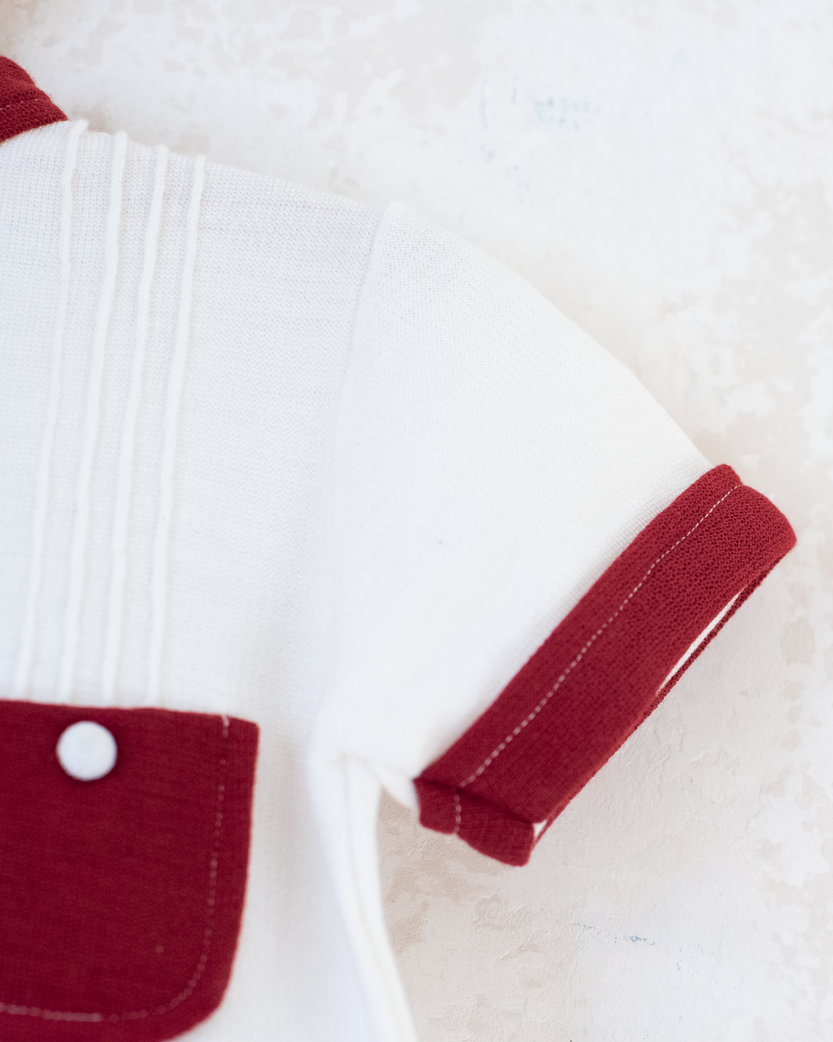 Red and white set from the 70s | Dead stock from Belgium | 5-6 years