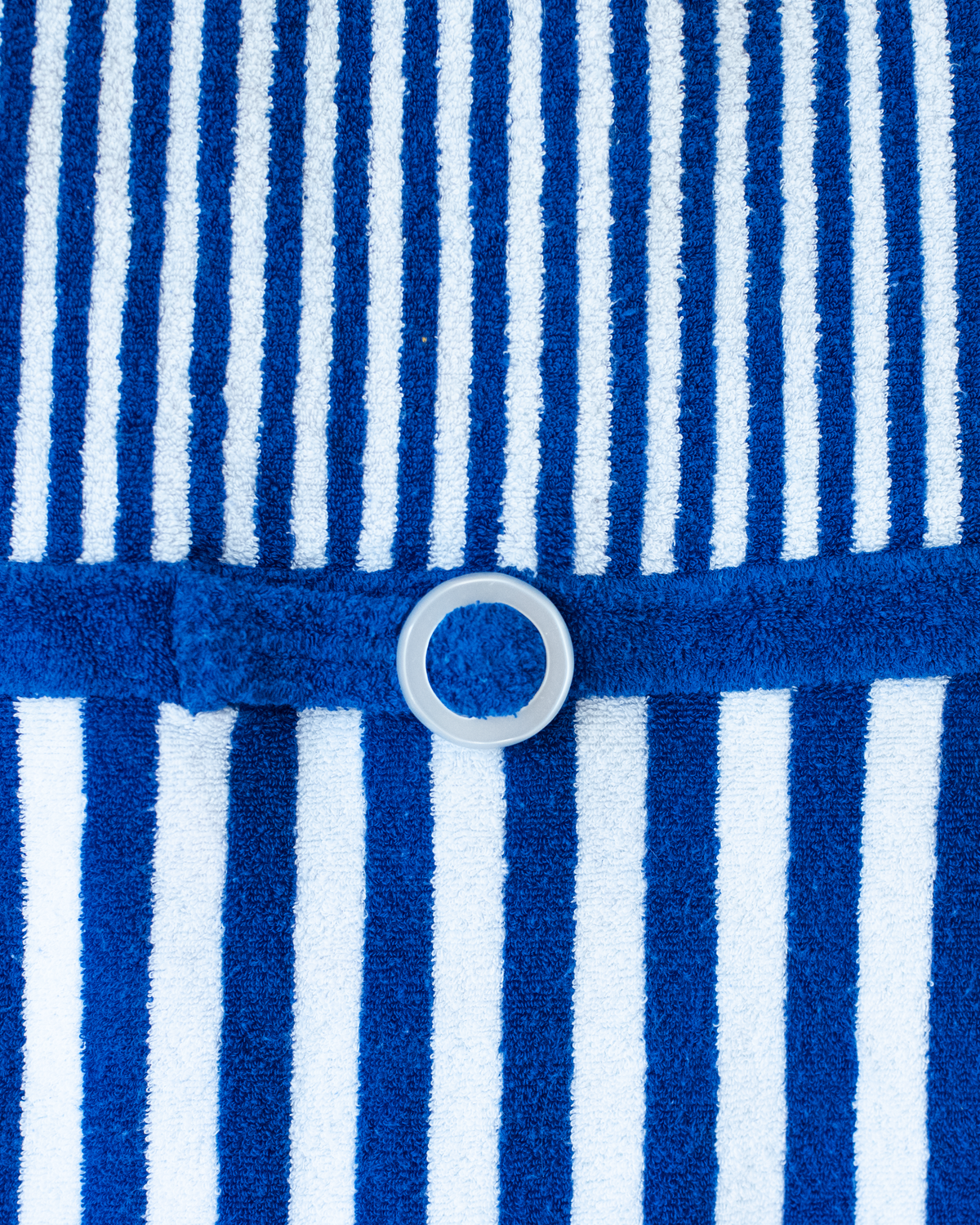 Blue striped toweling jumpsuit | 9-10 years