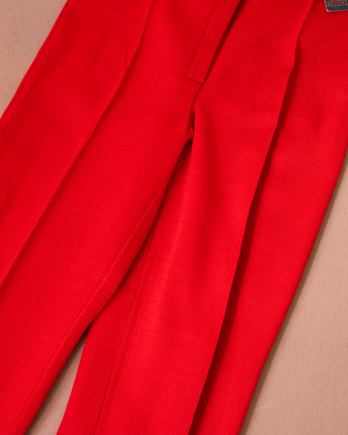 Red tailored trousers | Italian deadstock from the seventies | 7-8 years