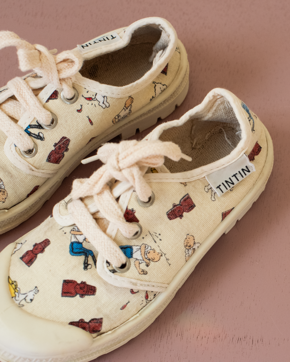 Tintin canvas shoes with prints | Size 30