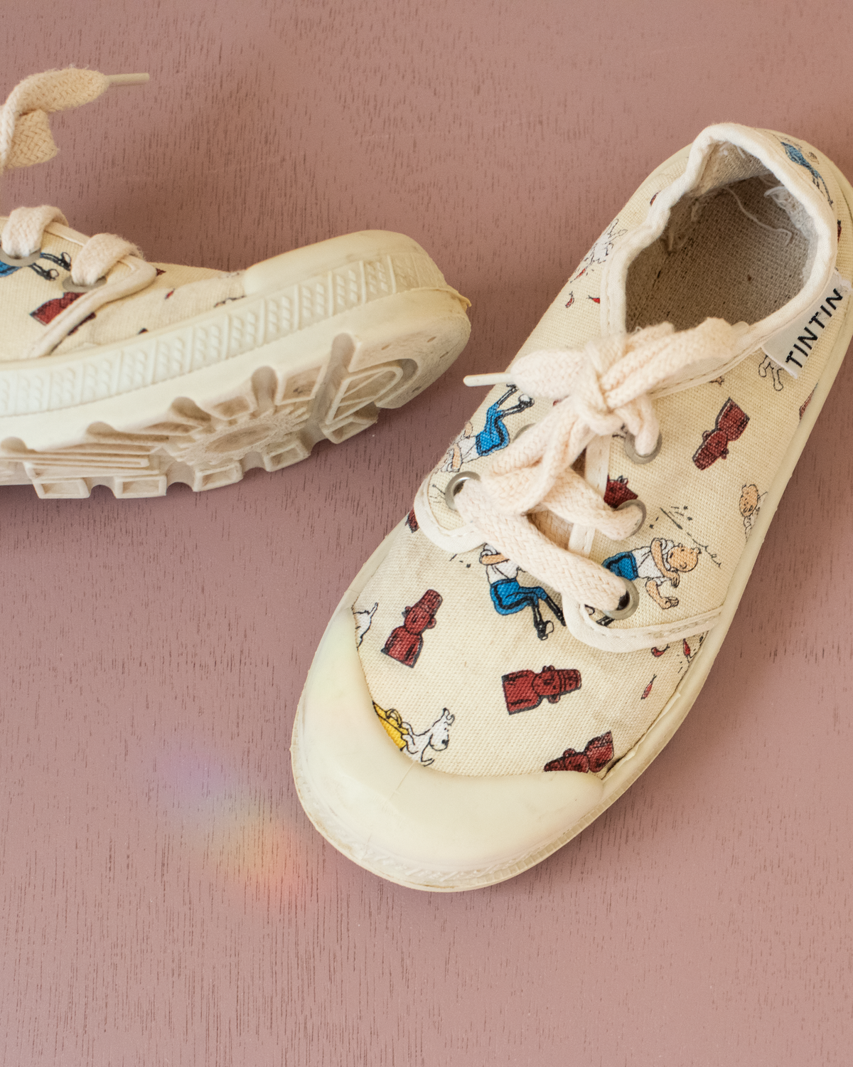Tintin canvas shoes with prints | Size 30