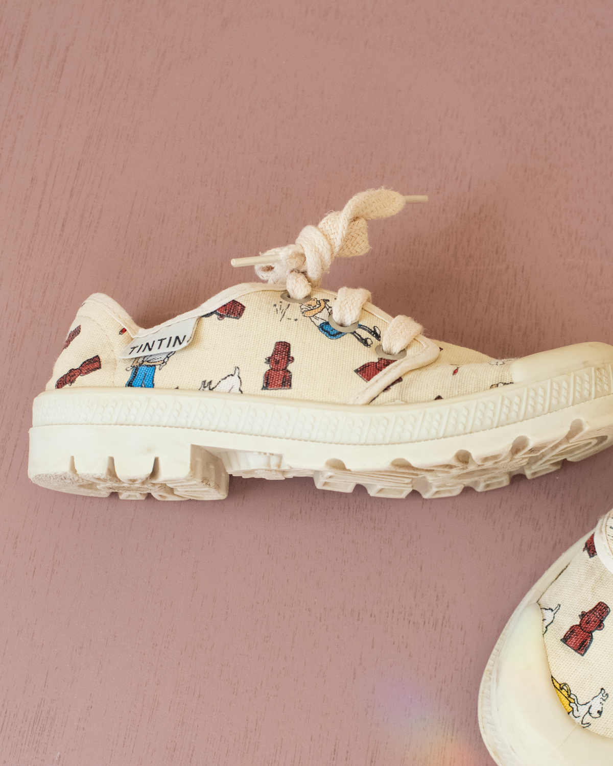 Tintin canvas shoes with prints | Size 30