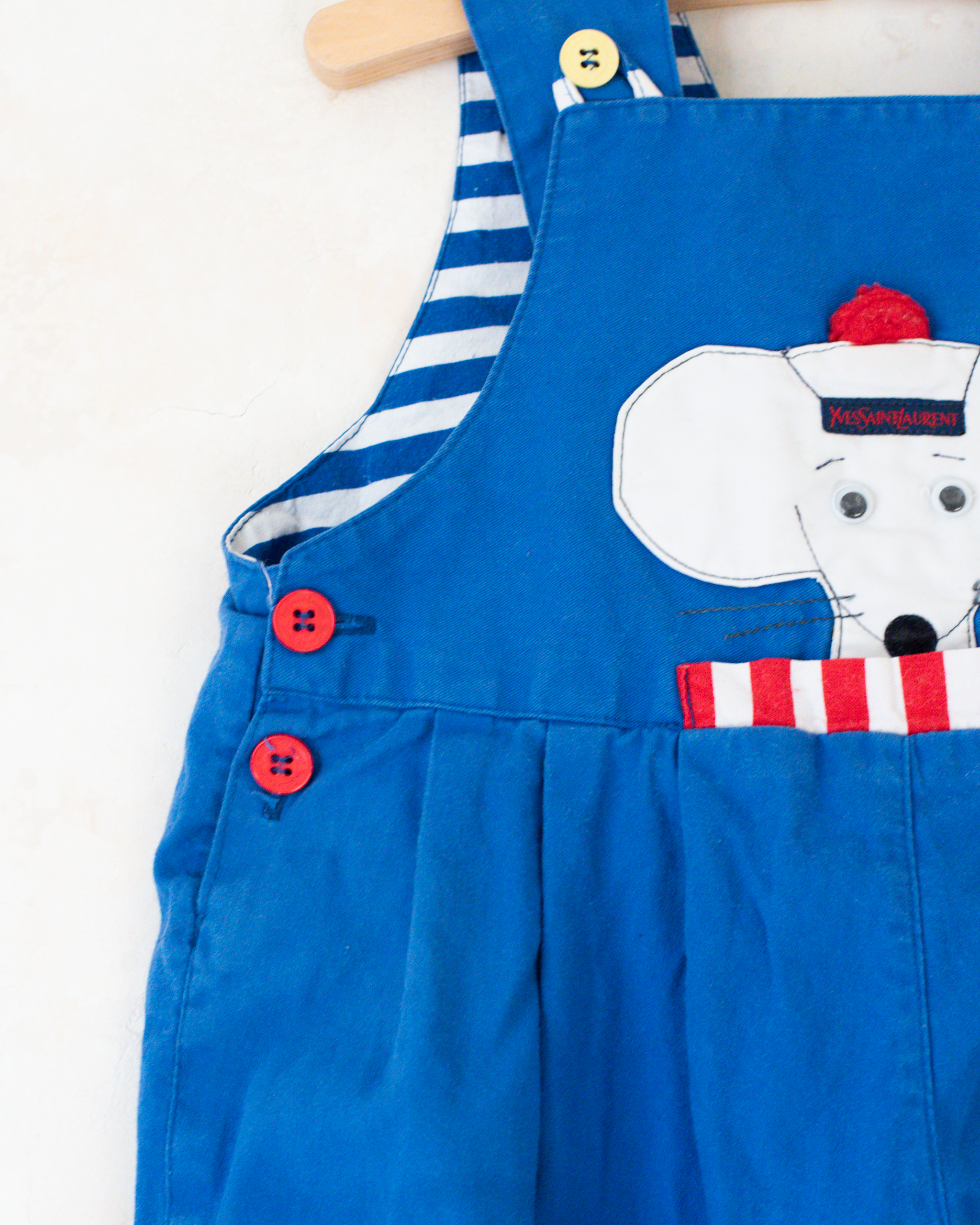 אוברול אייקוני עם עכבר מבית איב סאן לורן | 18-24 חודשים