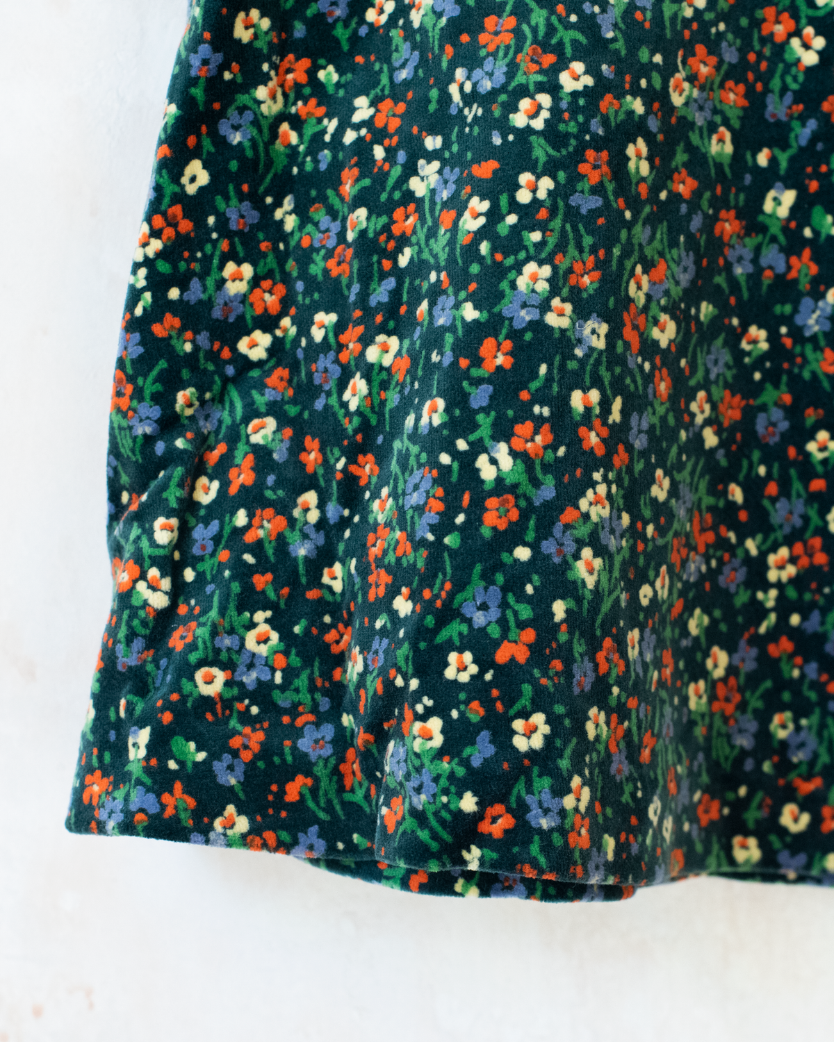Floral velvet set | Belgian dead stock from the 70s | 5-6 years