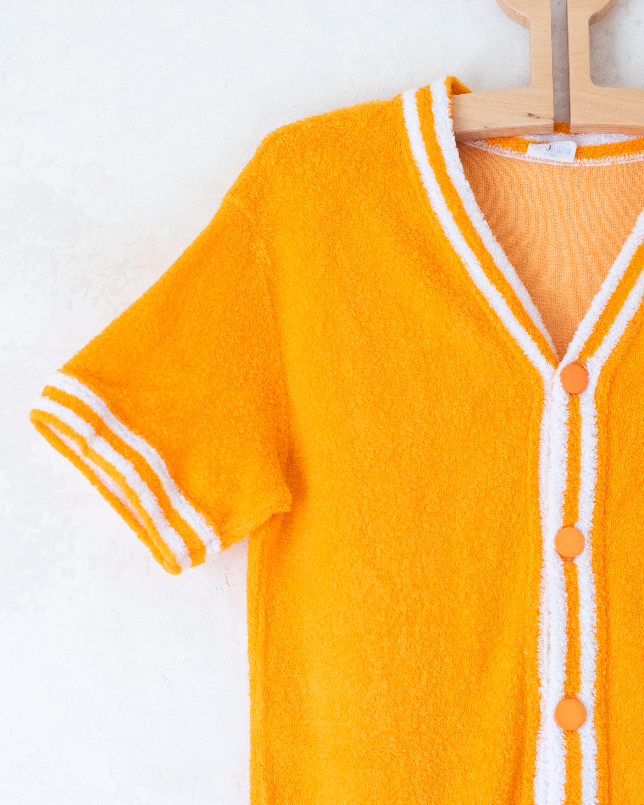 אוברול כתום מבד מגבת מהסיקסטיז | 11-12 שנים