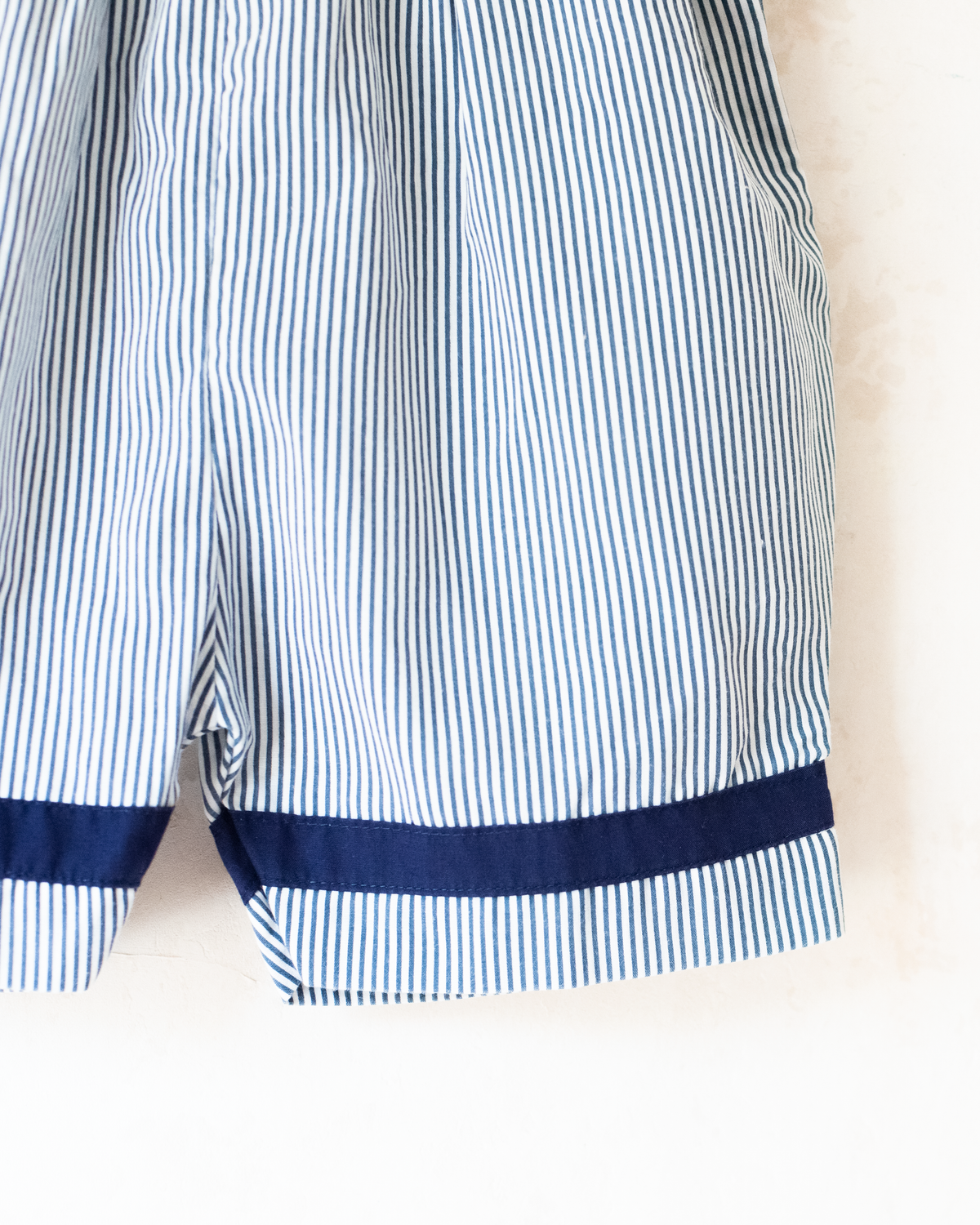Striped Nautical Embroidered Romper | 6-9 months