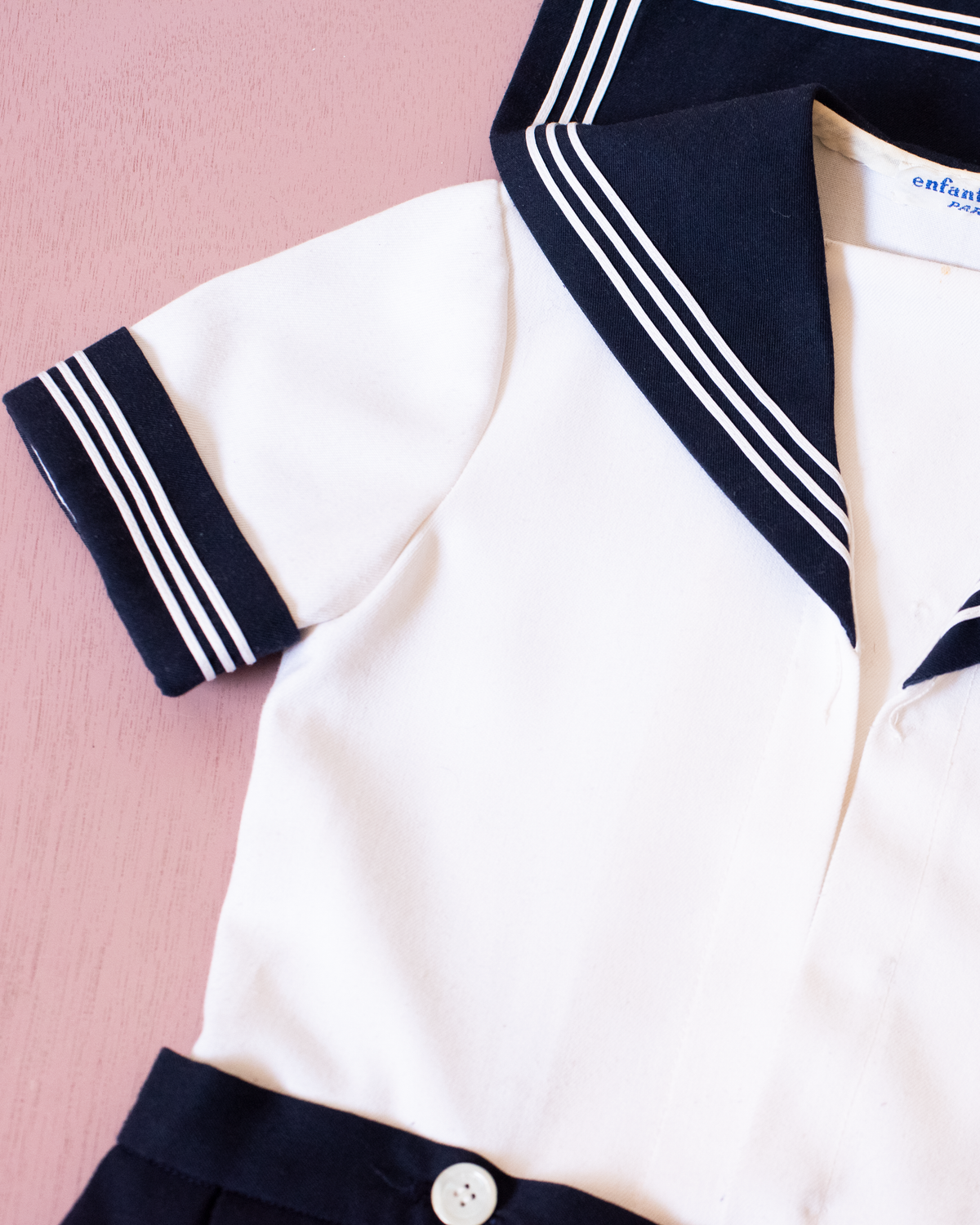 1950s Parisian sailor dress | 7-9 years