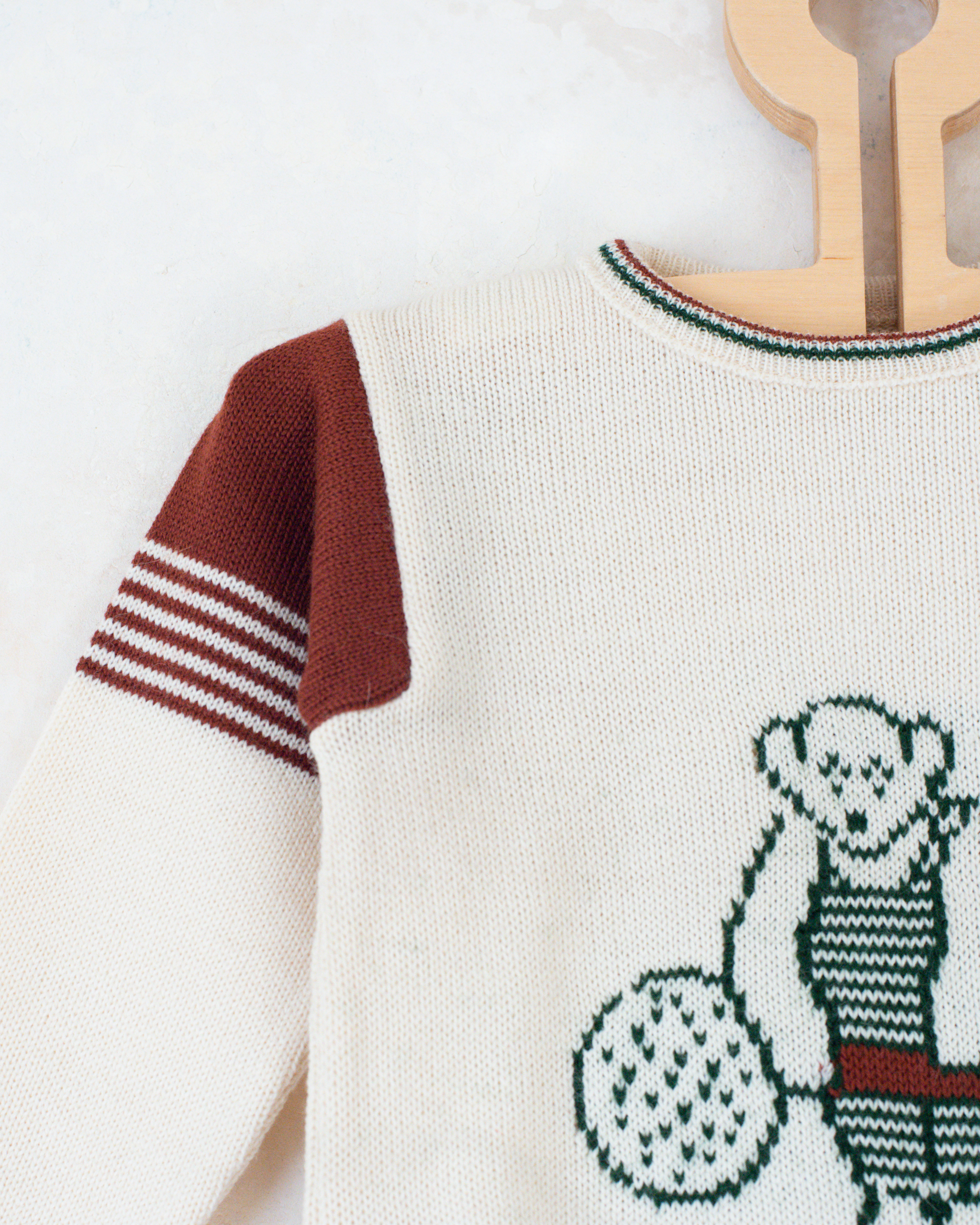 סריג דק עם דובי מרים משקולת | דד סטוק צרפתי | 9-12 חודשים